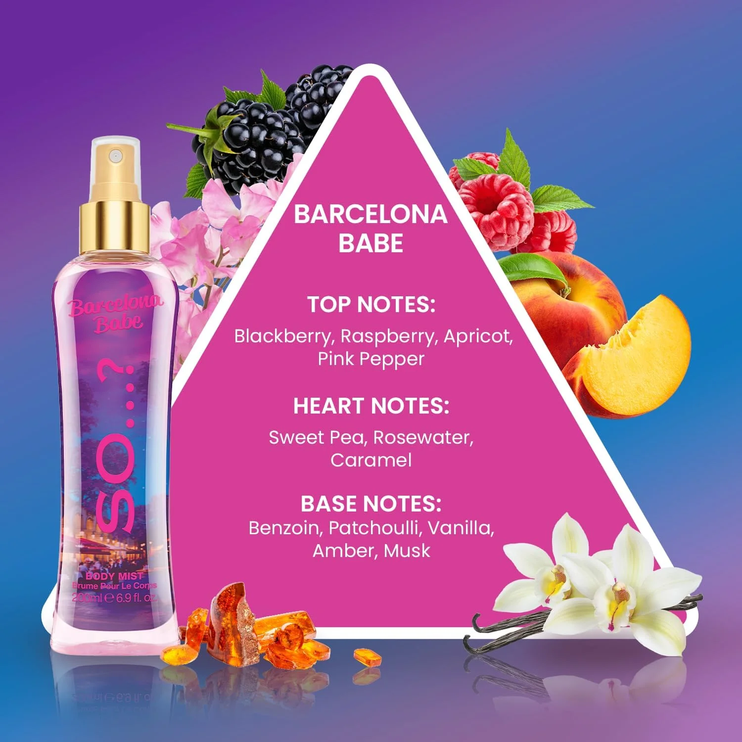 بادی میست زنانه So...? Summer Escapes Barcelona Babe با ماندگاری طولانی - اسپری خوشبو کننده اگزوتیک و با طراوت برای تازگی تمام روز، 200 میلی لیتر بادی میست زنانه So...? Summer Escapes Barcelona Babe با ماندگاری طولانی - اسپری خوشبو کننده اگزوتیک و با طراوت برای تازگی تمام روز، 200 میلی لیتر
