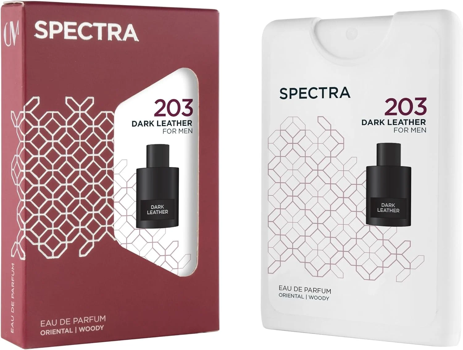 عطر جیبی اسپکترا 203 چرم تیره EDP یونیسکس - 18 میلی لیتر