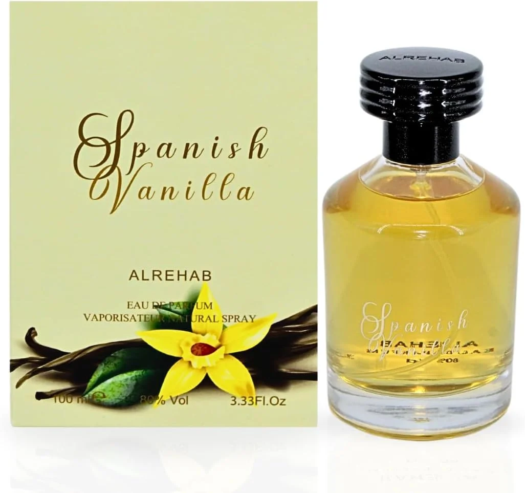 ادو پرفیوم زنانه Spanish Vanilla حجم 100 میلی لیتر (3.4 OZ) با ماندگاری طولانی، عطرهای عربی زنانه، رایحه لوکس، ملایم و شیرین با نت های وانیل - عطر زنانه شیک برای تمام مناسبت ها ادو پرفیوم زنانه Spanish Vanilla حجم 100 میلی لیتر (3.4 OZ) با ماندگاری طولانی، عطرهای عربی زنانه، رایحه لوکس، ملایم و شیرین با نت های وانیل - عطر زنانه شیک برای تمام مناسبت ها