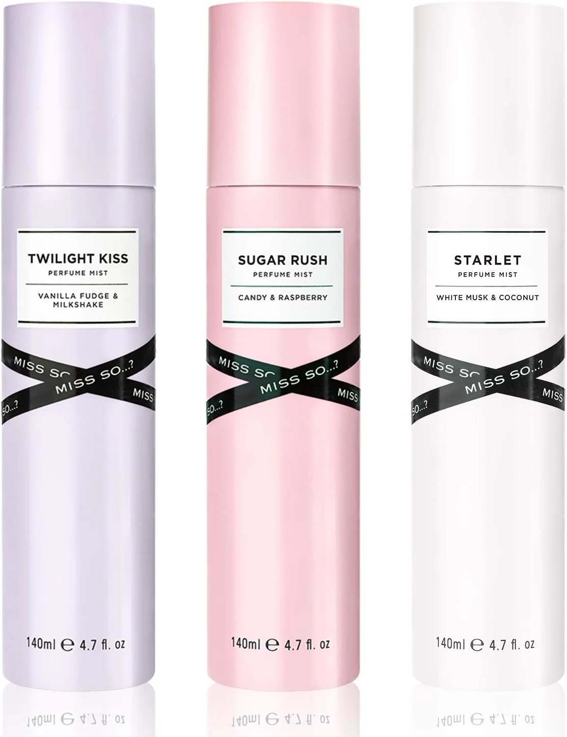 بسته ترکیبی اسپری بدن زنانه SO…? Miss So شامل Twilight Kiss، Sugar Rush و Starlet، حجم 140 میلی لیتر (بسته 3 عددی) بسته ترکیبی اسپری بدن زنانه SO…? Miss So شامل Twilight Kiss، Sugar Rush و Starlet، حجم 140 میلی لیتر (بسته 3 عددی)