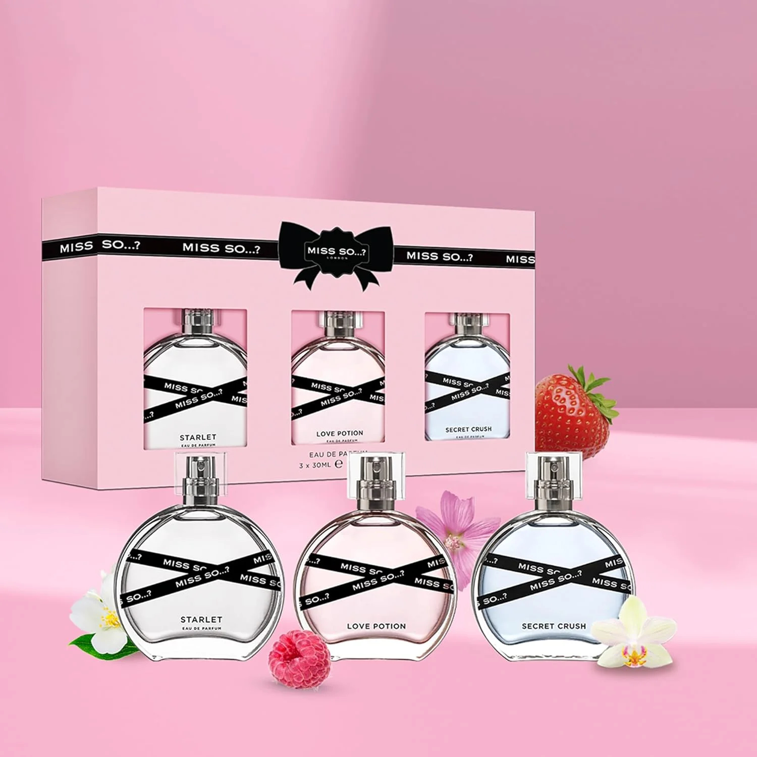 ست ادکلن زنانه So…? Miss Set - عطرهای زنانه با رایحه های گلی، میوه ای و وانیلی - 800 اسپری - هدیه برای زنان - ست هدیه 3 عددی ست ادکلن زنانه So…? Miss Set - عطرهای زنانه با رایحه های گلی، میوه ای و وانیلی - 800 اسپری - هدیه برای زنان - ست هدیه 3 عددی