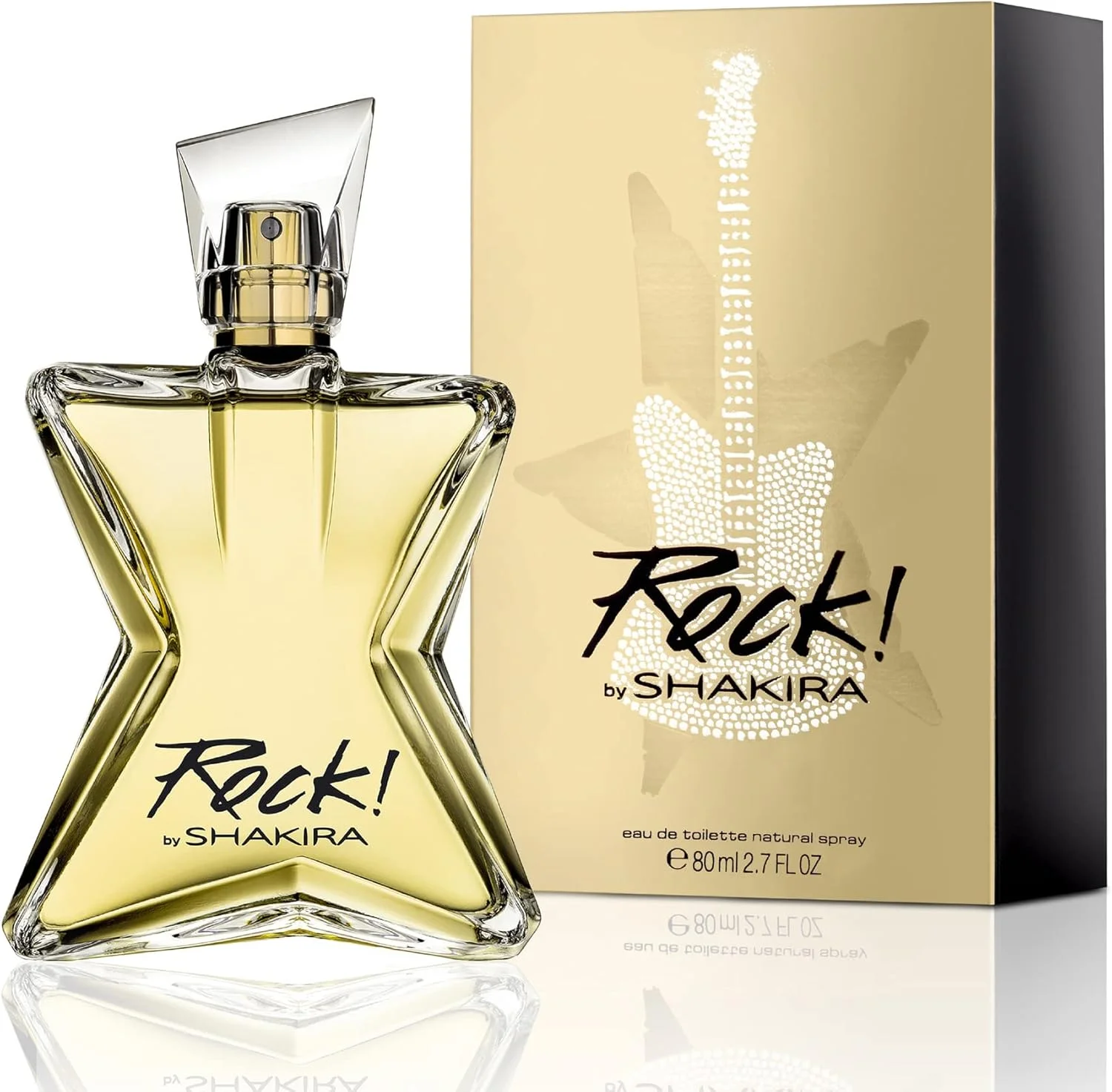 عطر زنانه راک بای شکیرا - ماندگاری طولانی - رایحه ای تازه، زنانه و پویا - نت های گلی و میوه ای - ایده آل برای استفاده روزانه - 80 میلی لیتر