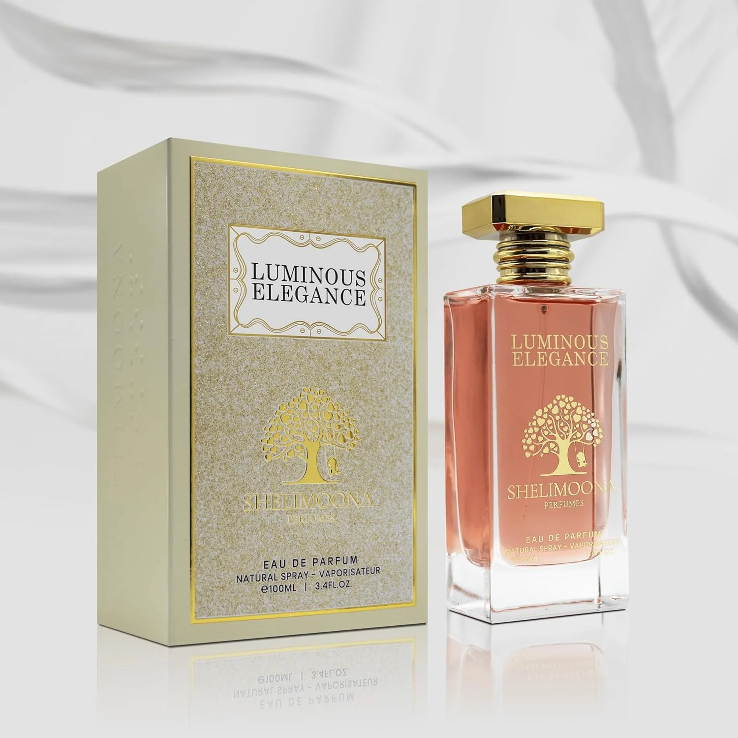 ادو پرفیوم زنانه شیلی مونا مدل Luminous Elegance - رایحه گلی ماندگار با گل مریم و یاس، اسپری ادو پرفیوم 100 میلی لیتری