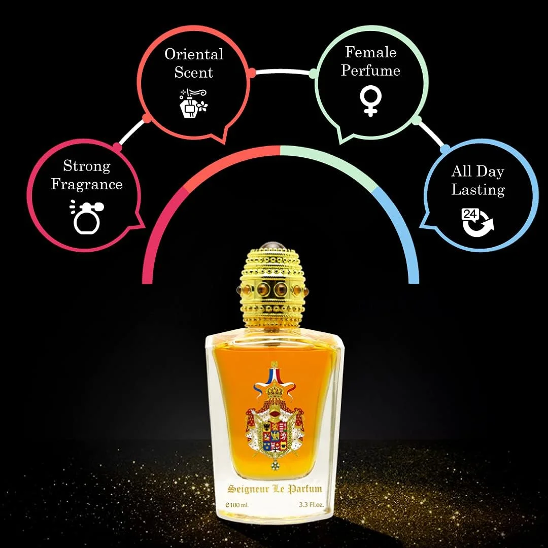 ادکلن زنانه نیچ Seigneur Le Parfum، رایحه شرقی قوی برای دختران و زنان، (100 میلی لیتر)