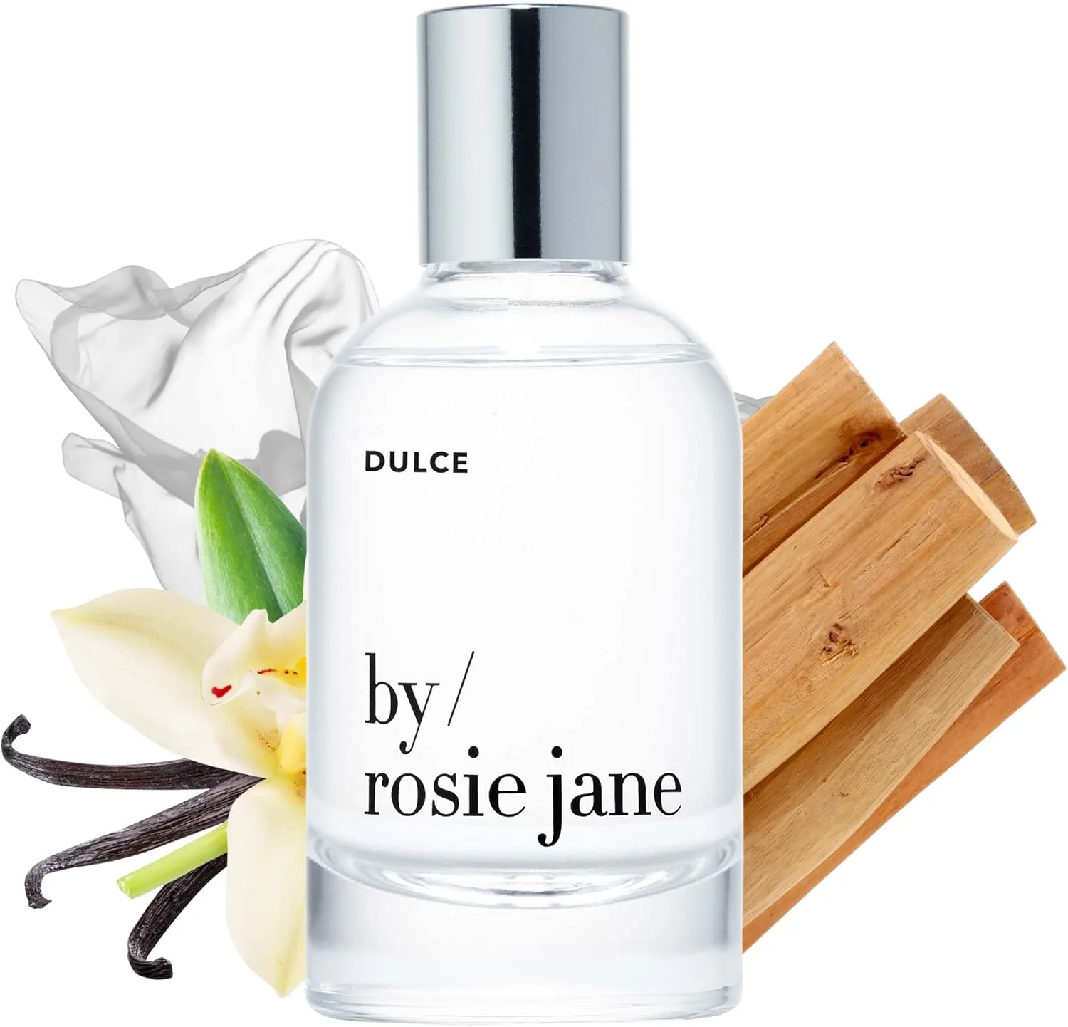 عطر ادو پرفیوم بای رزی جین (Dulce) - عطرهای پاکیزه برای زنان - اسپری روغن ضروری با رایحه های وانیل، چوب هینوکی، مشک عریان - بدون پارابن، وگان، بدون ظلم به حیوانات، بدون فتالات (50 میلی لیتر)