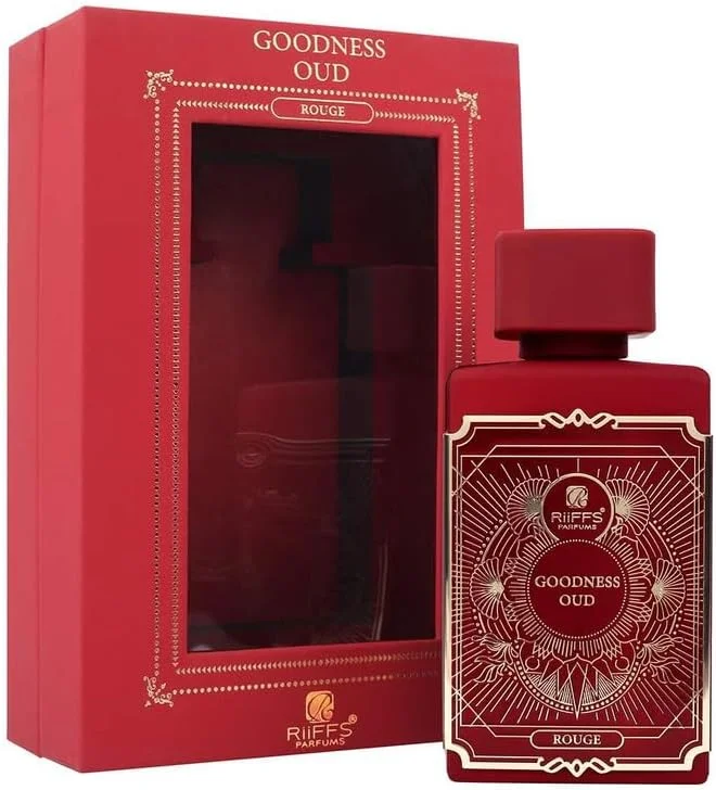 عطر زنانه گودنس عود رژ ریفز | ادو پرفیوم ماندگار | عطر لوکس با رایحه انبه، یاس، وانیل و چوب صندل - ایده آل برای استفاده روزانه و مناسبت های خاص، 100 میلی لیتر
