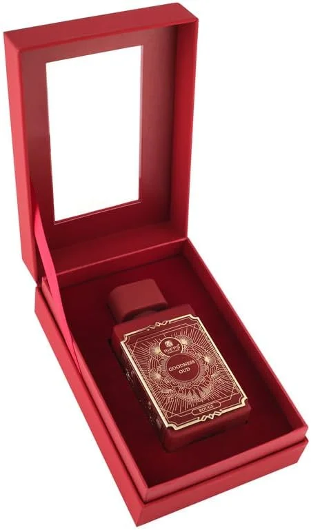 عطر زنانه گودنس عود رژ ریفز | ادو پرفیوم ماندگار | عطر لوکس با رایحه انبه، یاس، وانیل و چوب صندل - ایده آل برای استفاده روزانه و مناسبت های خاص، 100 میلی لیتر