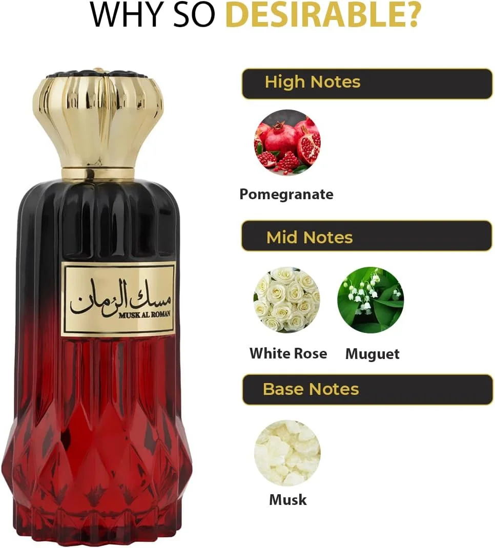 ادکلن مردانه و زنانه ریحانه مدل Muskal Roman EDP حجم 100 میلی لیتر ادکلن مردانه و زنانه ریحانه مدل Muskal Roman EDP حجم 100 میلی لیتر