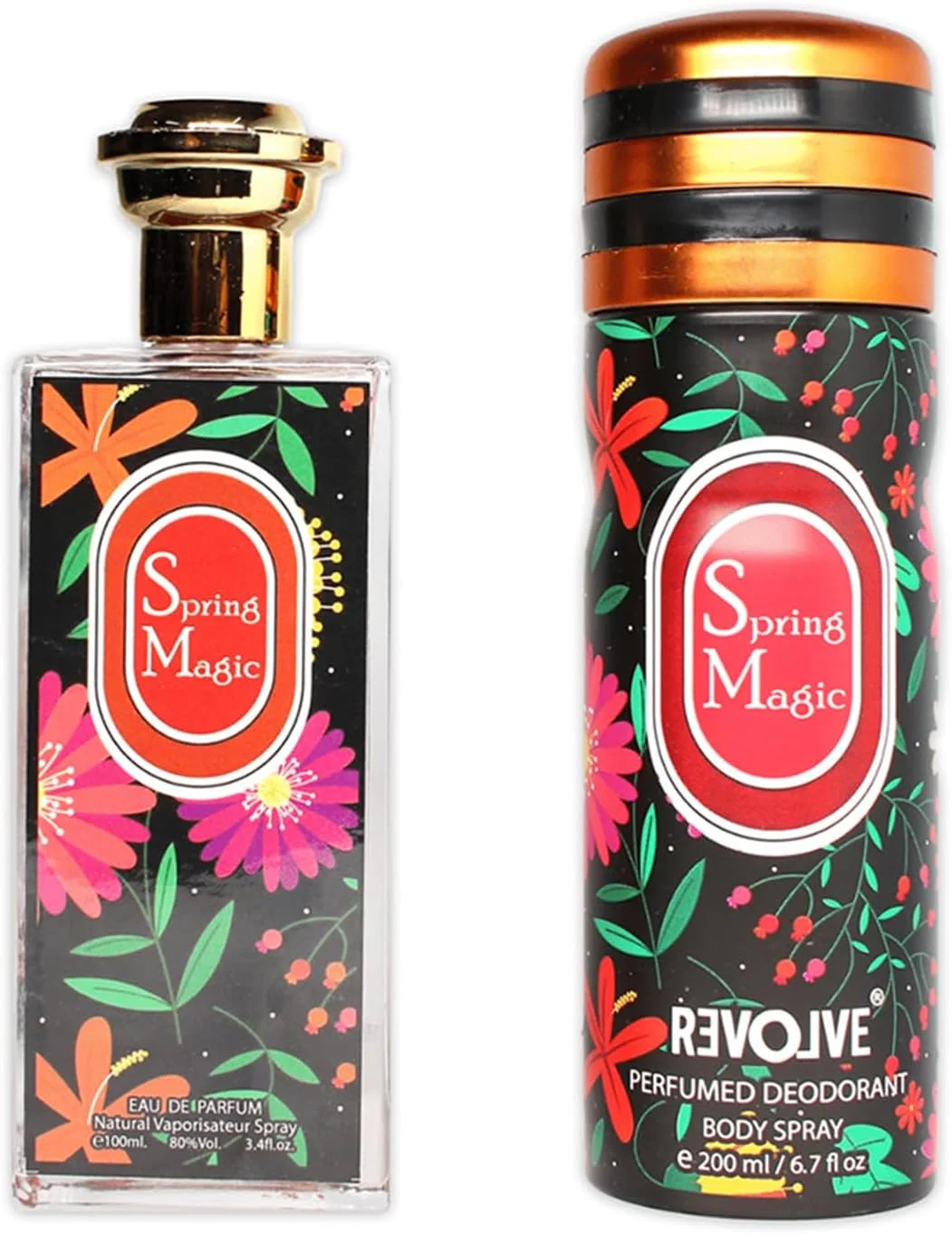 ست هدیه زنانه REVOLVE Spring Magic - 300 میلی لیتر | ست عطر بهاری سبک و با طراوت | ایده آل برای روز | محیط کار یا هدیه دادن با رایحه گل و تازه