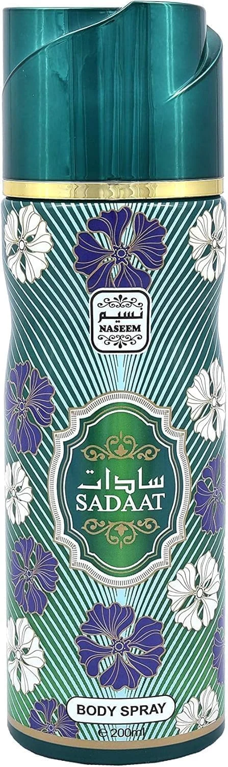 اسپری بدن نسیم سادات مردانه و زنانه 200 میلی لیتر، ادو پرفیوم با رایحه ملایم، مه عطر با طراوت و ماندگاری طولانی، طراوت تمام روز، عطرهای بدن با کیفیت عالی برای استفاده روزمره