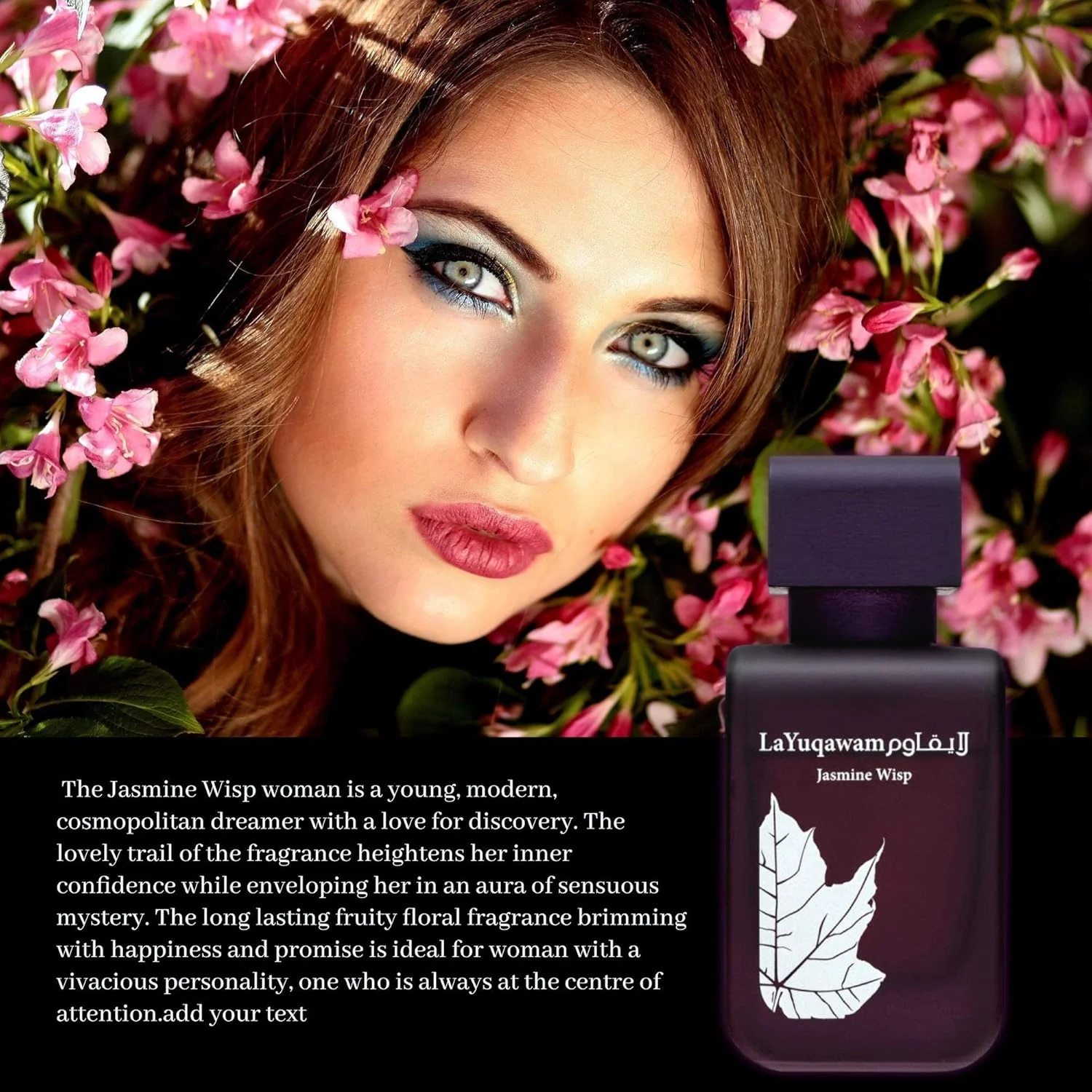 عطر زنانه رصاصی لایوقوام جاسمین ویسپ پور فم، 75 میلی لیتر