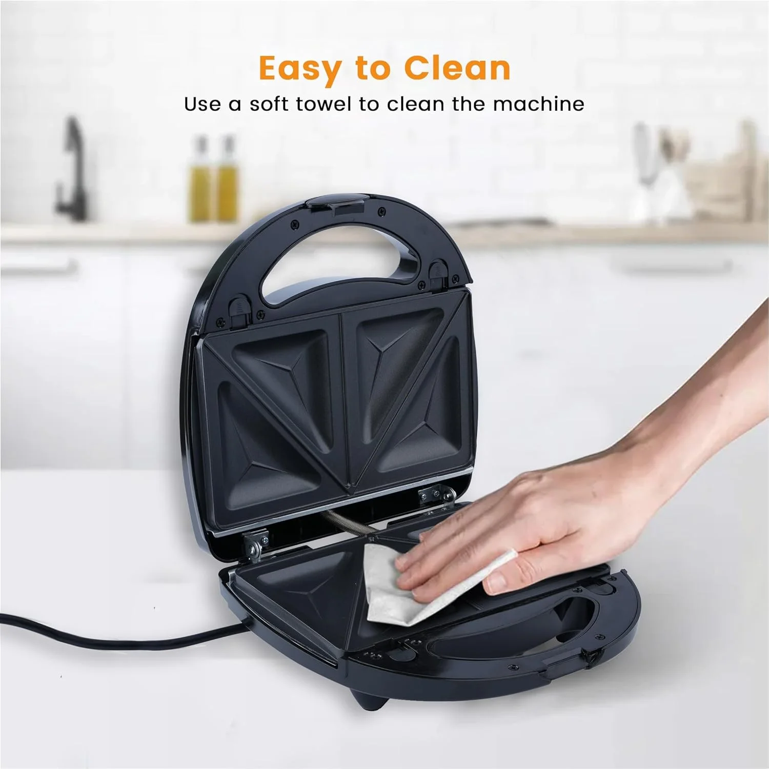 دستگاه اسنک ساز 7 در 1 سوناشی مدل SSM-862 - دارای صفحات جداشدنی برای ساندویچ، گریل، دونات، وافل، کاپ کیک، فندقی، و املت | لوازم آشپزخانه