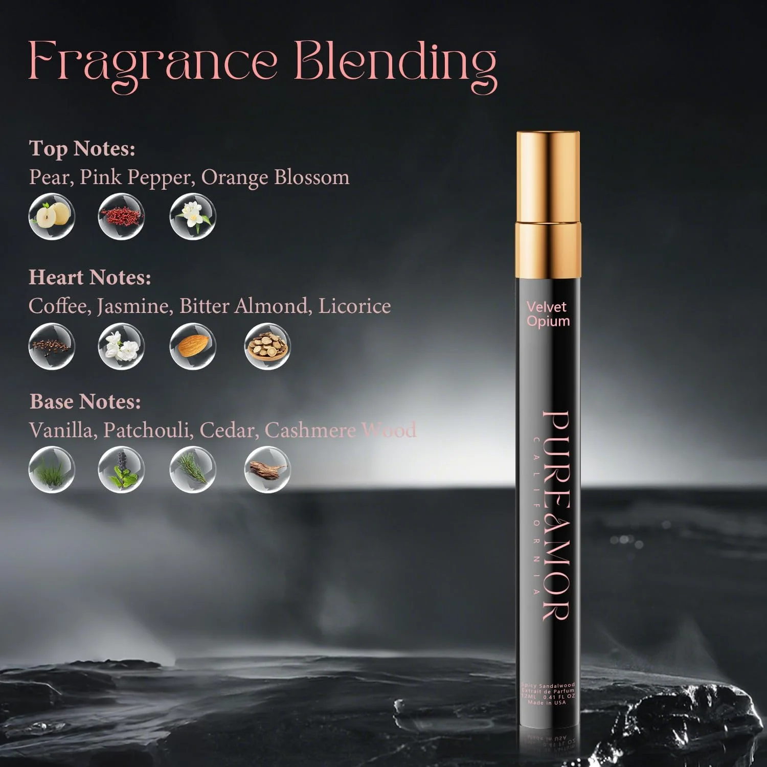 عطر فرمون زنانه PUREAMOR، عطر وانیل کهربایی، ادو پرفیوم ماندگار، عطر فرمون تقویت شده برای مردان و زنان، اسپری عطر سایز مسافرتی 12 میلی لیتری (مخمل) عطر فرمون زنانه PUREAMOR، عطر وانیل کهربایی، ادو پرفیوم ماندگار، عطر فرمون تقویت شده برای مردان و زنان، اسپری عطر سایز مسافرتی 12 میلی لیتری (مخمل)