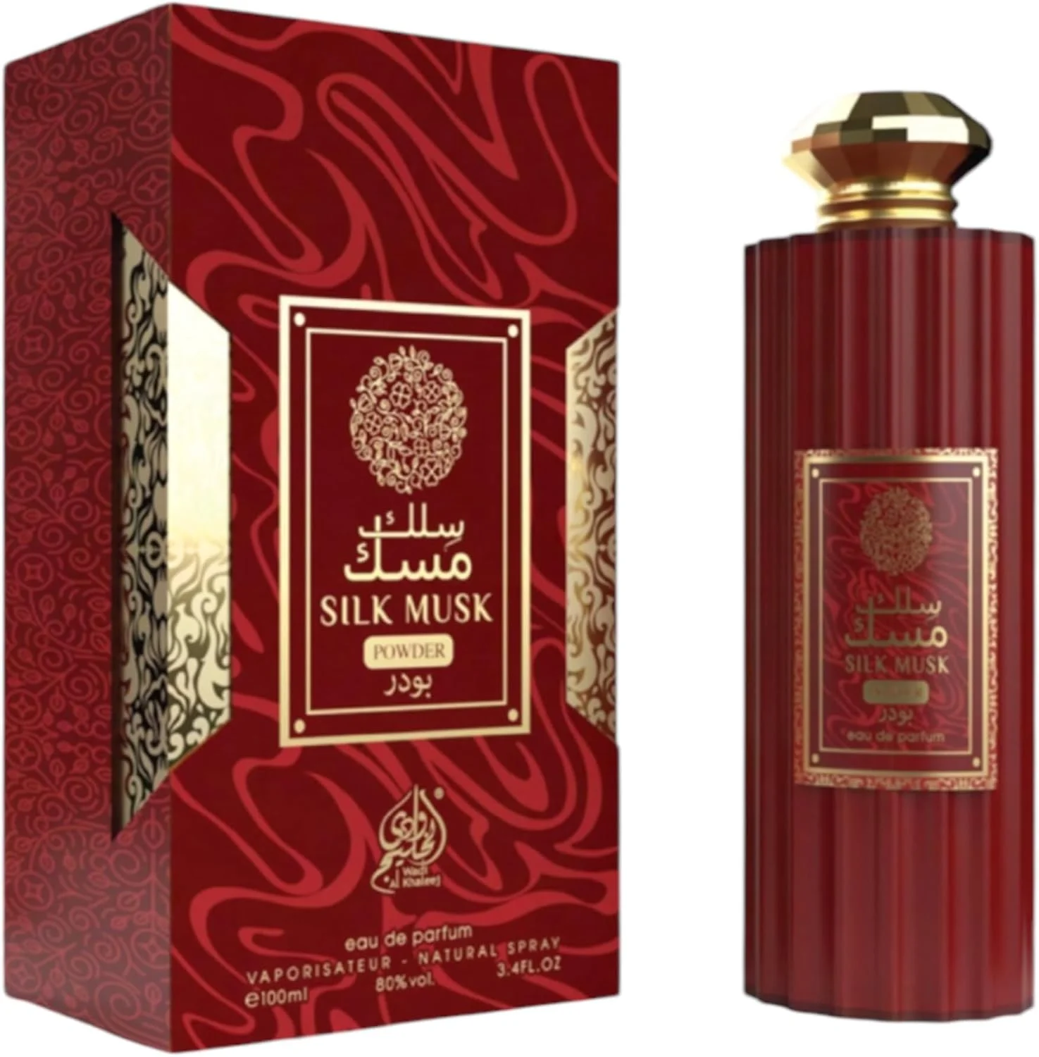 عطر پودری مشک ابریشمی از وادی الخلیج - رایحه مشک و پودر унисекс (100 میلی لیتر)