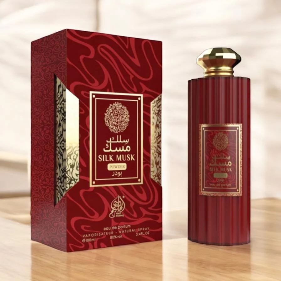 عطر پودری مشک ابریشمی از وادی الخلیج - رایحه مشک و پودر унисекс (100 میلی لیتر) عطر پودری مشک ابریشمی از وادی الخلیج - رایحه مشک و پودر унисекс (100 میلی لیتر)