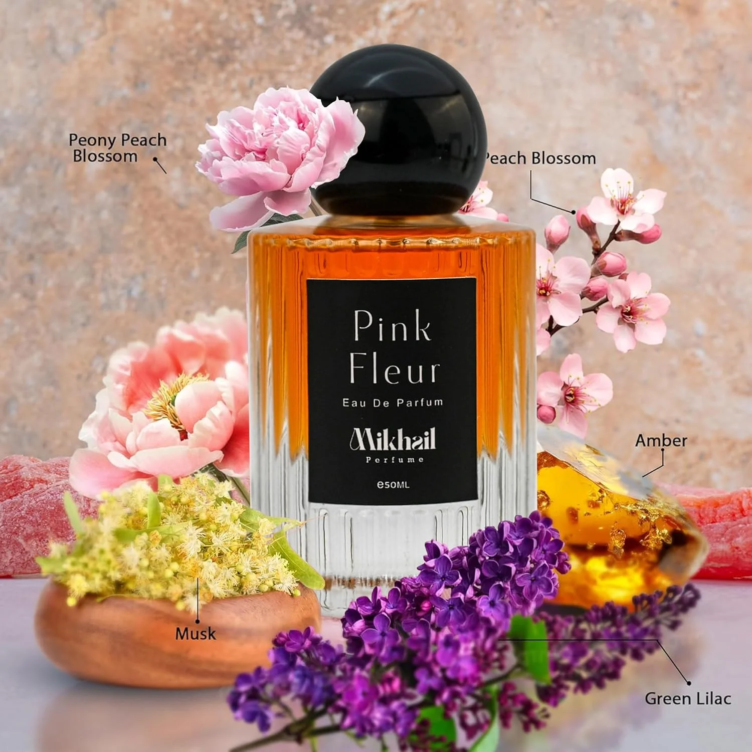 عطر زنانه Pink Fleur از MIKHAIL حجم 50 میلی لیتر - عطر گلی مرکباتی برای زنان - ادو پرفیوم ماندگار با رایحه یاس بنفش سبز، گل صد تومانی، چوب سدر و عنبر - رایحه ای ظریف، رمانتیک و تازه برای استفاده روزانه و هدیه دادن عطر زنانه Pink Fleur از MIKHAIL حجم 50 میلی لیتر - عطر گلی مرکباتی برای زنان - ادو پرفیوم ماندگار با رایحه یاس بنفش سبز، گل صد تومانی، چوب سدر و عنبر - رایحه ای ظریف، رمانتیک و تازه برای استفاده روزانه و هدیه دادن