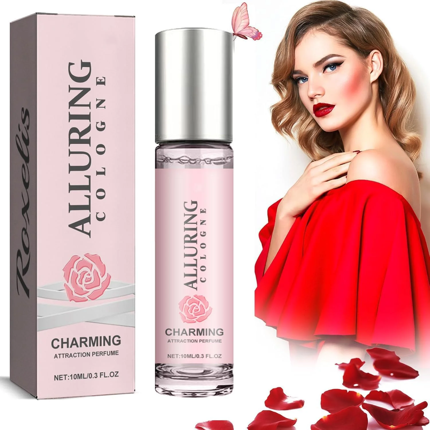عطر فرمونی زنانه، عطر فرمونی با رایحه منحصر به فرد، عطر فرمونی خالص زنانه قابل حمل، طراحی رولی، ظرافت و ماندگاری طولانی