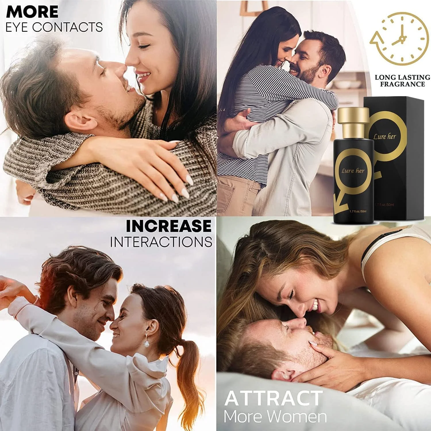 عطر فرمونی گلدن لور، عطر لور هر برای جذب مردان، عطر اکلیلی رمانتیک، اسپری عطر فرمونی کلن برای زنان، 50 میلی لیتر