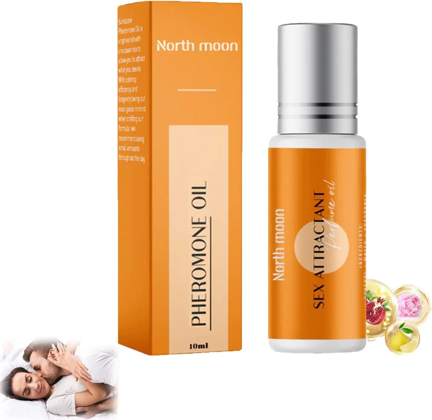 عطر رولی روغن ضروری معطر با فرمون طبیعی، عطر رولی Sundazee، رایحه فرمون ماندگار، یونیسکس، جذب کننده مردان و زنان، عطر روغن فرمون Sundazee (1 عدد)