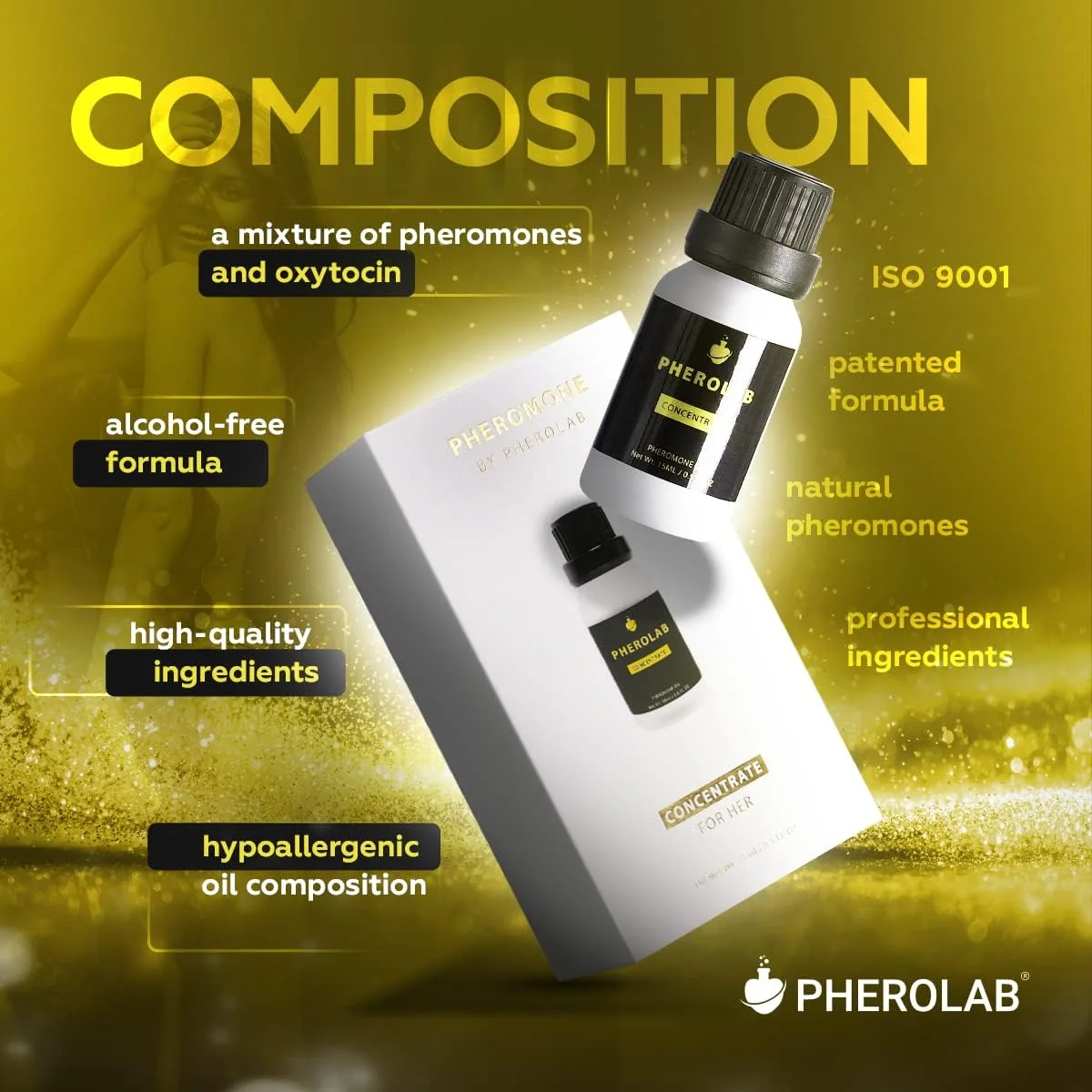 روغن عطر فرمونی زنانه PHEROLAB - غنی شده با روغن های ضروری و مواد طبیعی - عطر بی بو - ادکلن شادی بخش برای زنان روغن عطر فرمونی زنانه PHEROLAB - غنی شده با روغن های ضروری و مواد طبیعی - عطر بی بو - ادکلن شادی بخش برای زنان