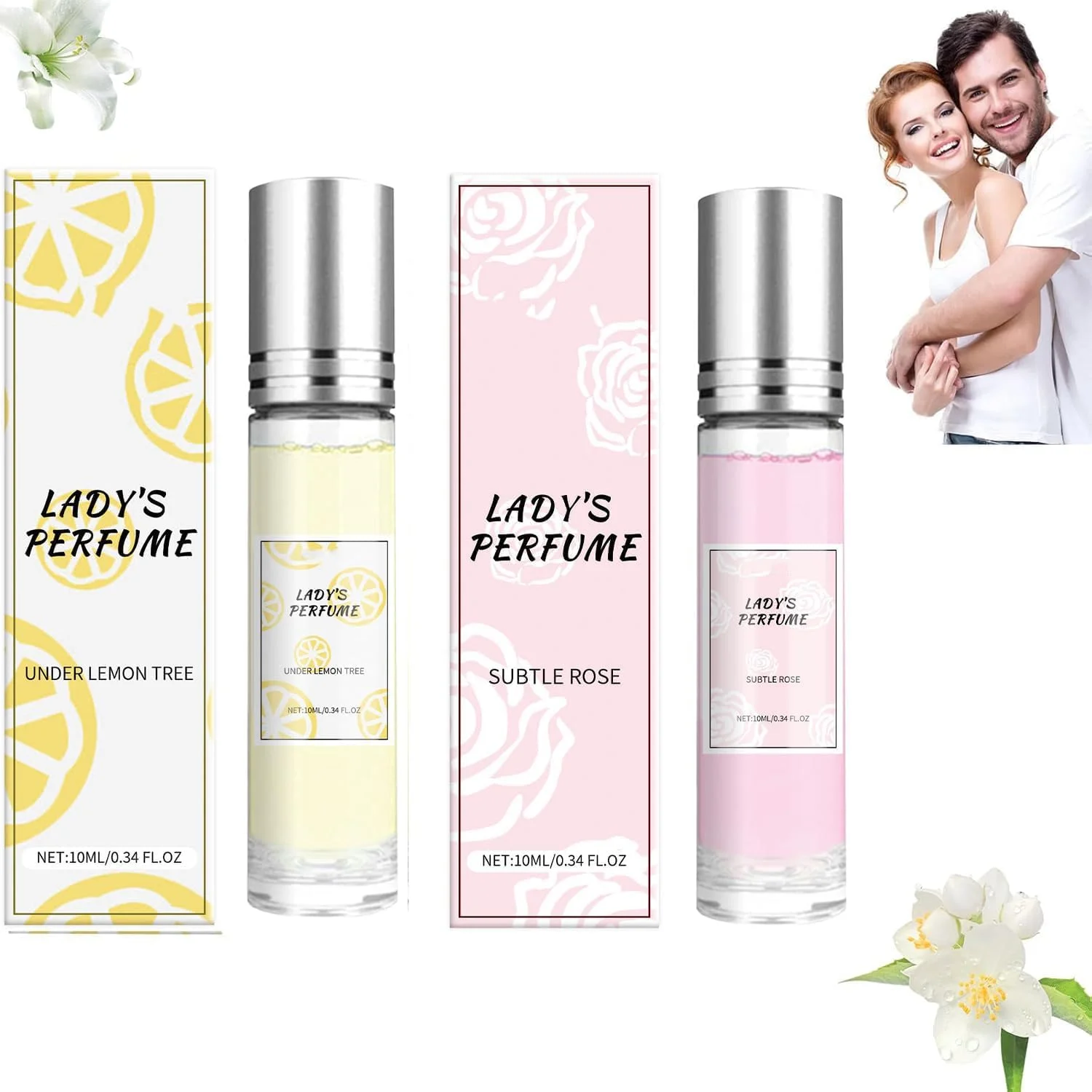 عطر زنانه، عطر فرمونی، رایحه های تقویت شده برای زنان، عطر رولی ماندگار و شخصی، 2 عدد