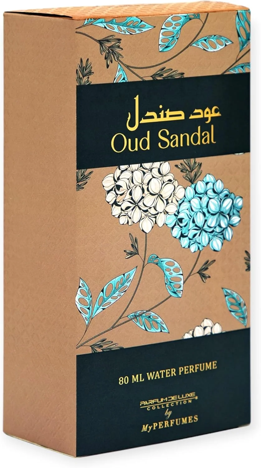 عطر عود صندل از مای پرفیومز، از مجموعه عطر دلوکس، غیر الکلی و حلال، مناسب برای آقایان و بانوان، 80 میلی لیتر، ماندگاری طولانی و بدون الکل عطر عود صندل از مای پرفیومز، از مجموعه عطر دلوکس، غیر الکلی و حلال، مناسب برای آقایان و بانوان، 80 میلی لیتر، ماندگاری طولانی و بدون الکل