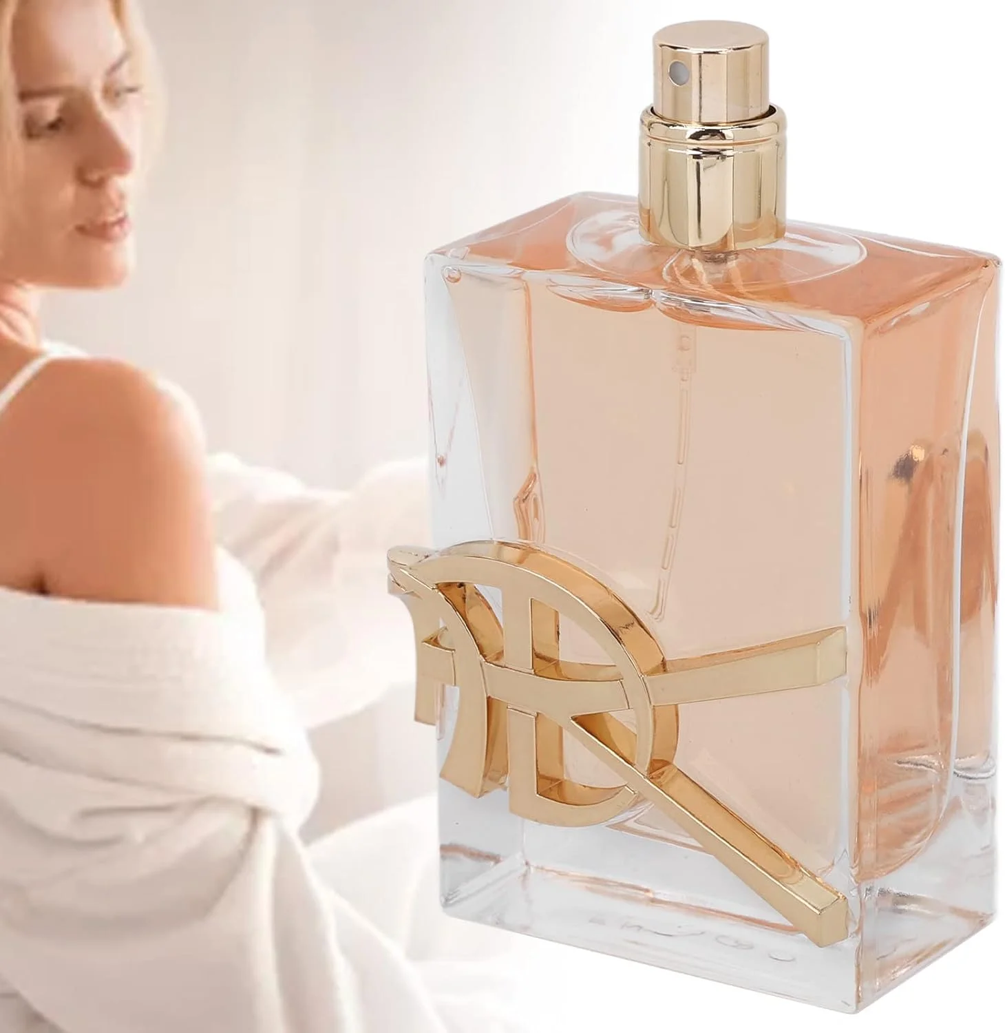 عطر زنانه 50 میلی لیتری، ادو پرفیوم، عطر پرتقالی جذاب و شاداب برای کارمندان زن - طراحی بطری شیشه ای سبک