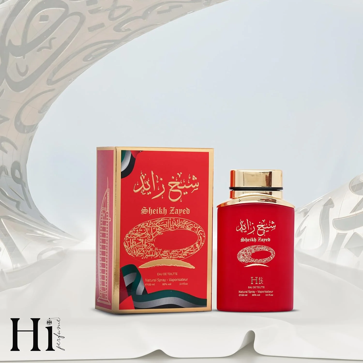 ادکلن زنانه HI PERFUME SHEIKH ZAYED قرمز 100 میلی لیتر