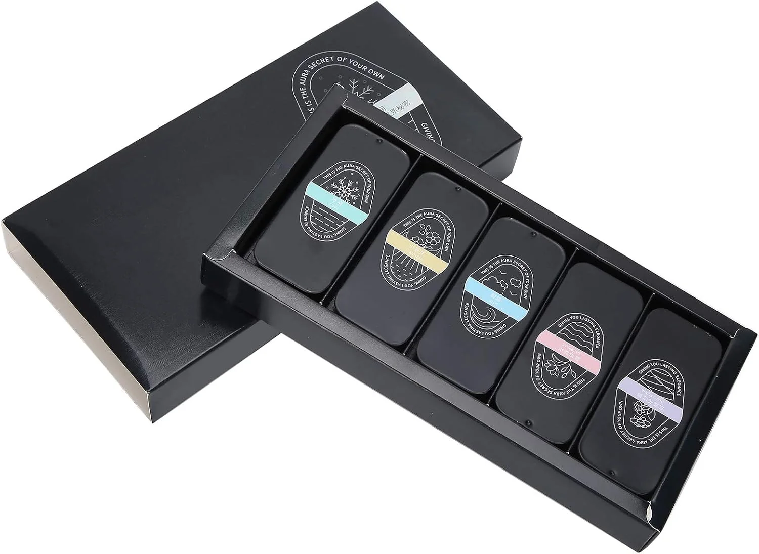 بالم جامد 5 عددی مردانه زنانه، عطرهای جامد، عطر جیبی، عطر آروماتراپی با ماندگاری طولانی