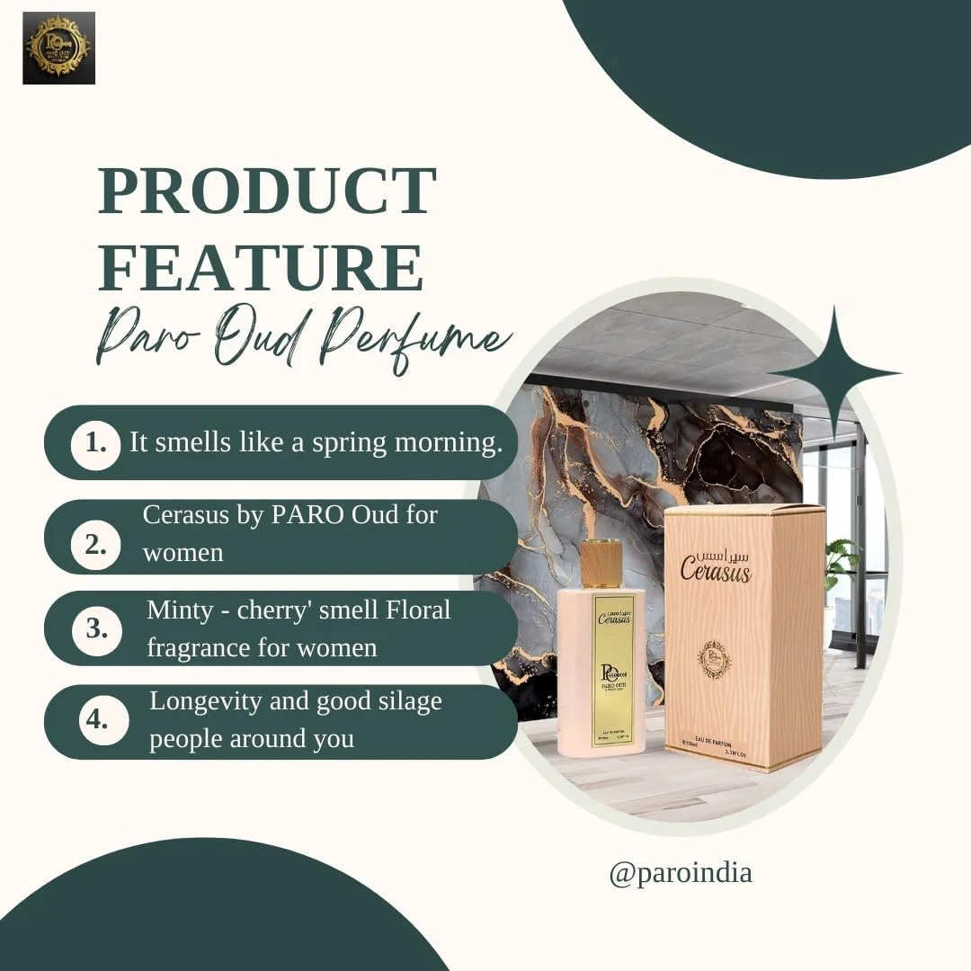 عطر و ادکلن Paro Oud CERASUS Luxury Scents - عطر نیش برای زنان، مردان، نوجوانان و بانوان
