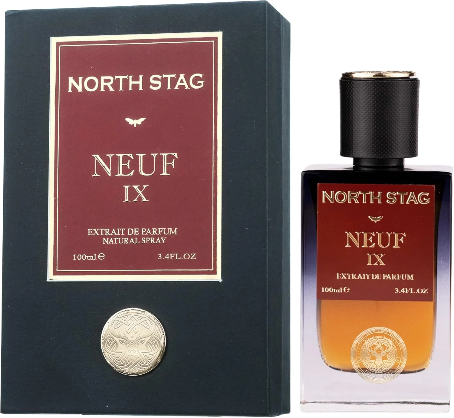 ادکلن لوکس North Stag از PARIS CORNER، سری عطرهای 100 میلی لیتری EDP، اسپری عطر یونیسکس (North Stag NEUF IX)