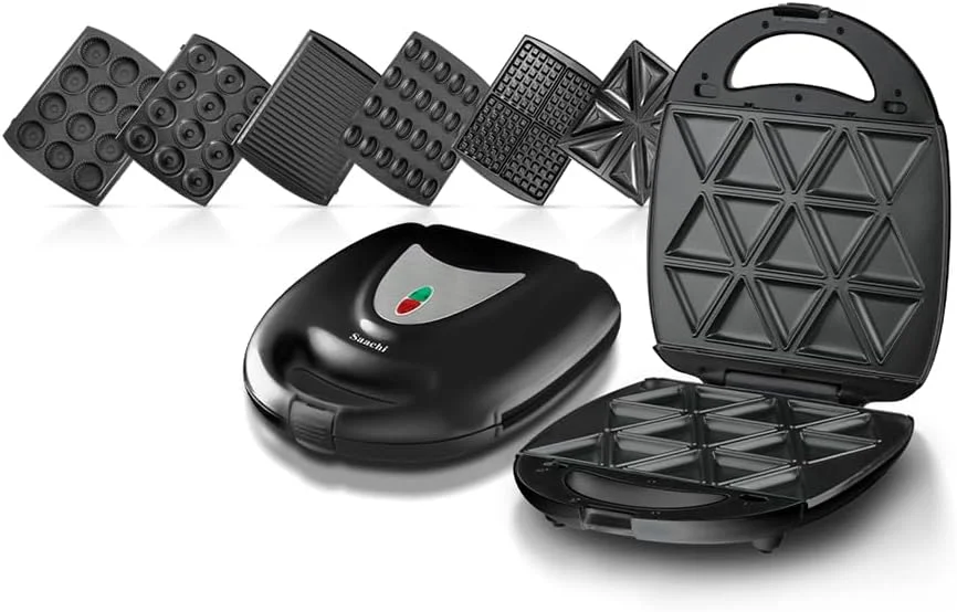 دستگاه اسنک ساز 7 در 1 ساچی مدل NL-7M-1542-BK با صفحات جداشدنی