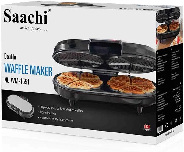دستگاه وافل ساز ساچی، مشکی، NL-WM-1551 دستگاه وافل ساز ساچی، مشکی، NL-WM-1551