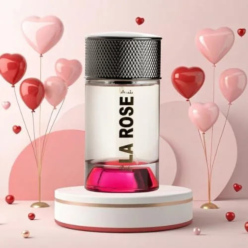 ادو پرفیوم زنانه لا رز 100 میل ریها (MKZ La Rosa) - عطر لوکس ماندگار با رایحه گلی و شرقی، عطری ممتاز و طراحی شده