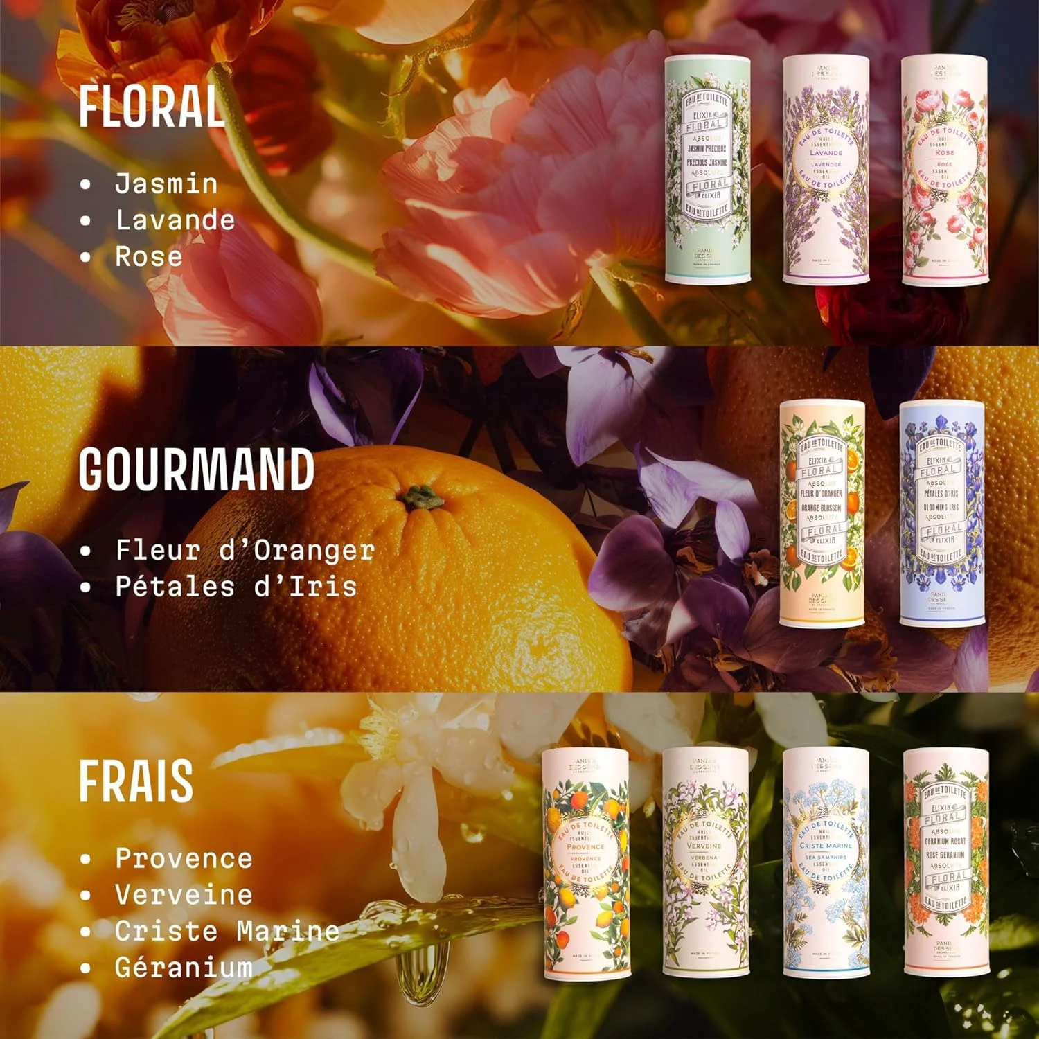 پانیه دس سنس - ادو تویلت - عطر پروونس زنانه - رایحه گلی - ماندگاری طولانی، عطر طبیعی - مو و بدن - مناسب گیاهخواران - ادو پرفیوم ساخت فرانسه - 50 میلی لیتر پانیه دس سنس - ادو تویلت - عطر پروونس زنانه - رایحه گلی - ماندگاری طولانی، عطر طبیعی - مو و بدن - مناسب گیاهخواران - ادو پرفیوم ساخت فرانسه - 50 میلی لیتر