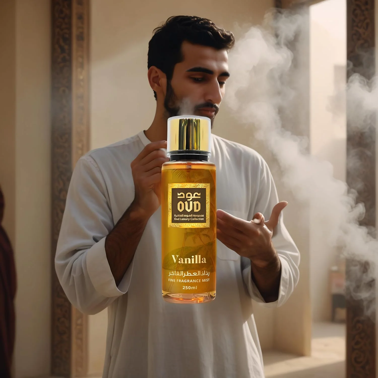 بادی میست زنانه و مردانه عود لاکچری کالکشن مدل Amber Fine Fragrance حجم 250 میل - رایحه ماندگار - اسانس لوکس دبی - نت های غنی مرکبات، عنبر و چوب - ایده آل برای استفاده روزانه به عنوان اسپری بدن یا اسپری مو بادی میست زنانه و مردانه عود لاکچری کالکشن مدل Amber Fine Fragrance حجم 250 میل - رایحه ماندگار - اسانس لوکس دبی - نت های غنی مرکبات، عنبر و چوب - ایده آل برای استفاده روزانه به عنوان اسپری بدن یا اسپری مو