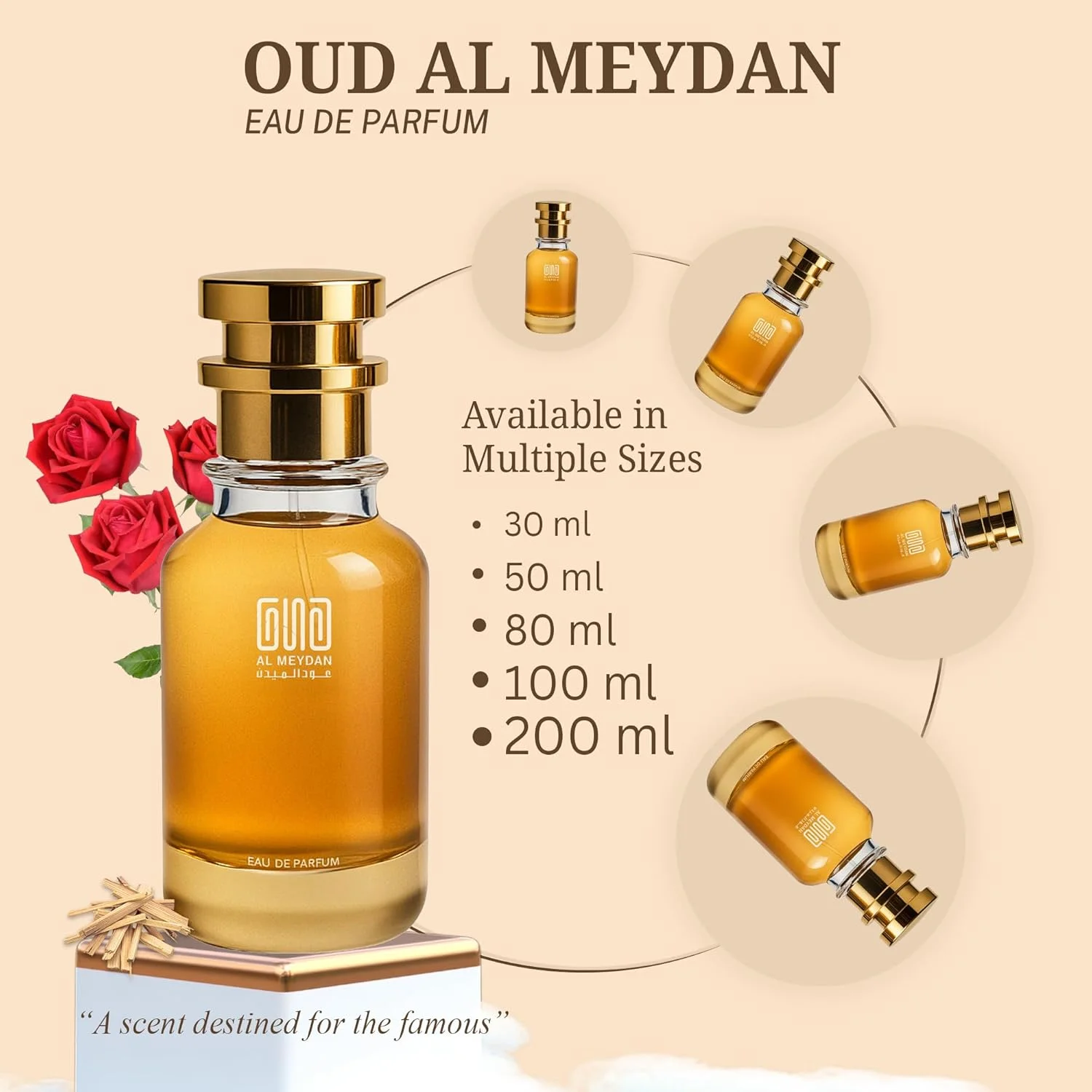 عطر روغنی عود المیدان زنانه - الهام گرفته از وصال - بدون الکل، رایحه ای تازه، گلی و میوه ای با رز، مشک و چوب صندل - رایحه ماندگار (200 میلی لیتر) عطر روغنی عود المیدان زنانه - الهام گرفته از وصال - بدون الکل، رایحه ای تازه، گلی و میوه ای با رز، مشک و چوب صندل - رایحه ماندگار (200 میلی لیتر)