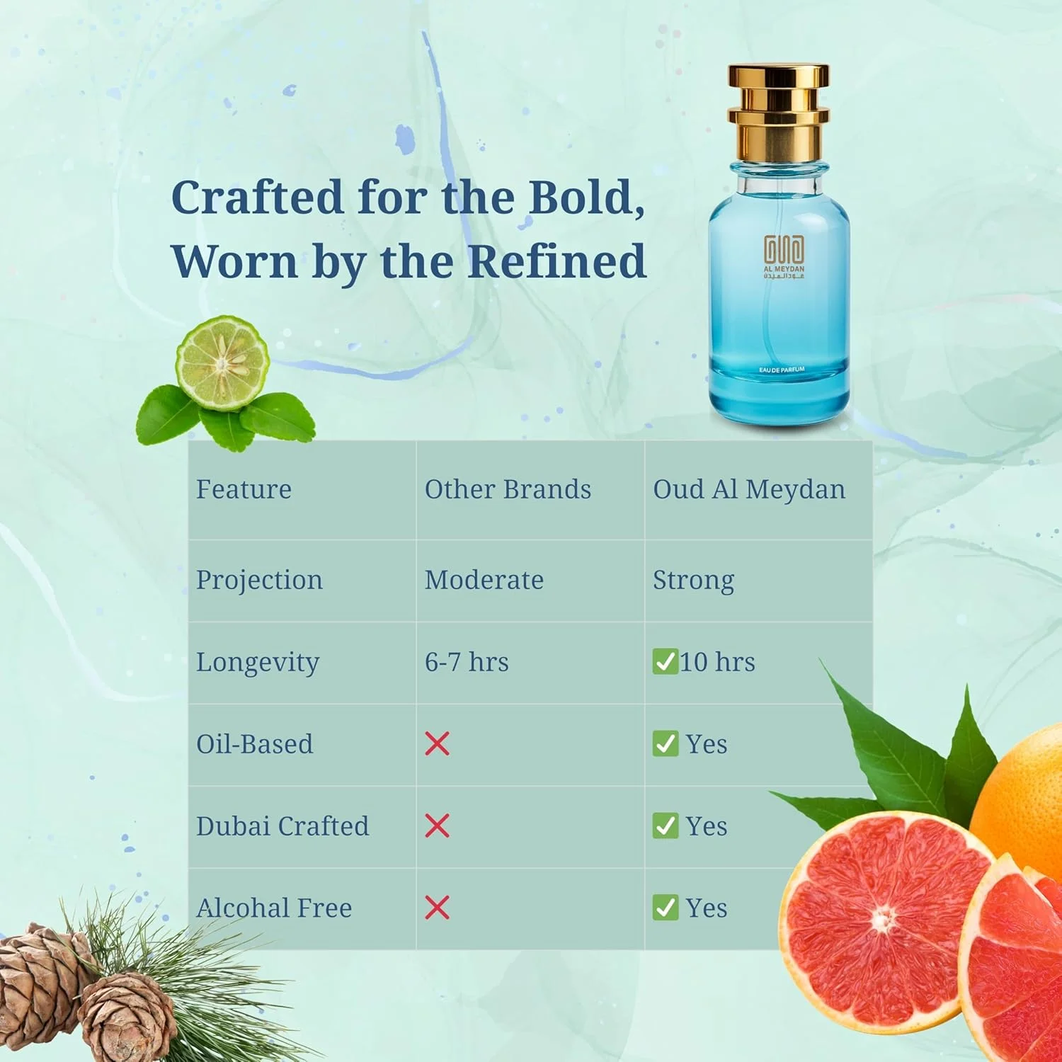 عطر روغنی عود المیدان زنانه و مردانه - مشابه رایحه 40 Knotz - ترکیبی دریایی چوبی با رایحه نمک دریا، چوب کهربا و مشک - بدون الکل - ماندگاری طولانی 10+ ساعت - унисекс (200 میلی لیتر)