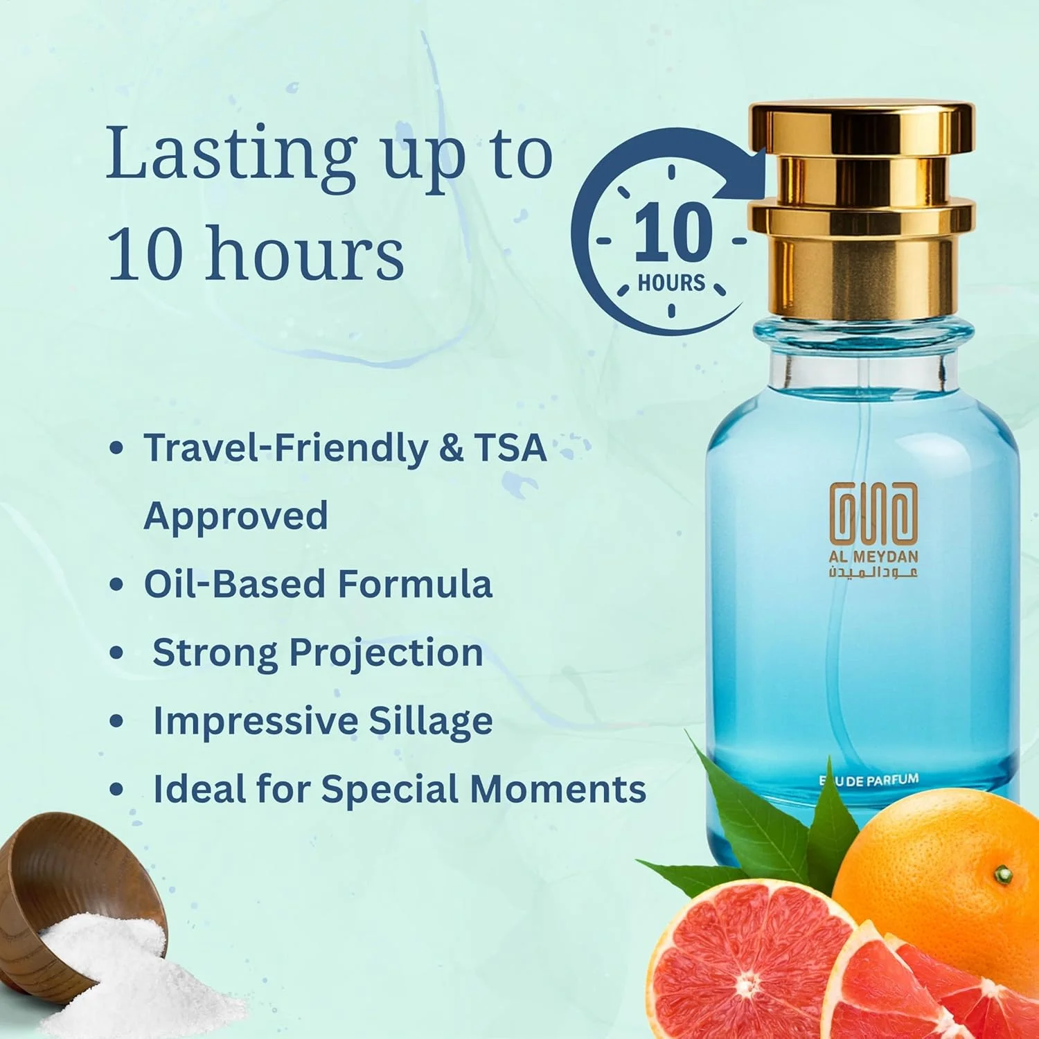 عطر روغنی عود المیدان زنانه و مردانه - مشابه رایحه 40 Knotz - ترکیبی دریایی چوبی با رایحه نمک دریا، چوب کهربا و مشک - بدون الکل - ماندگاری طولانی 10+ ساعت - унисекс (200 میلی لیتر)