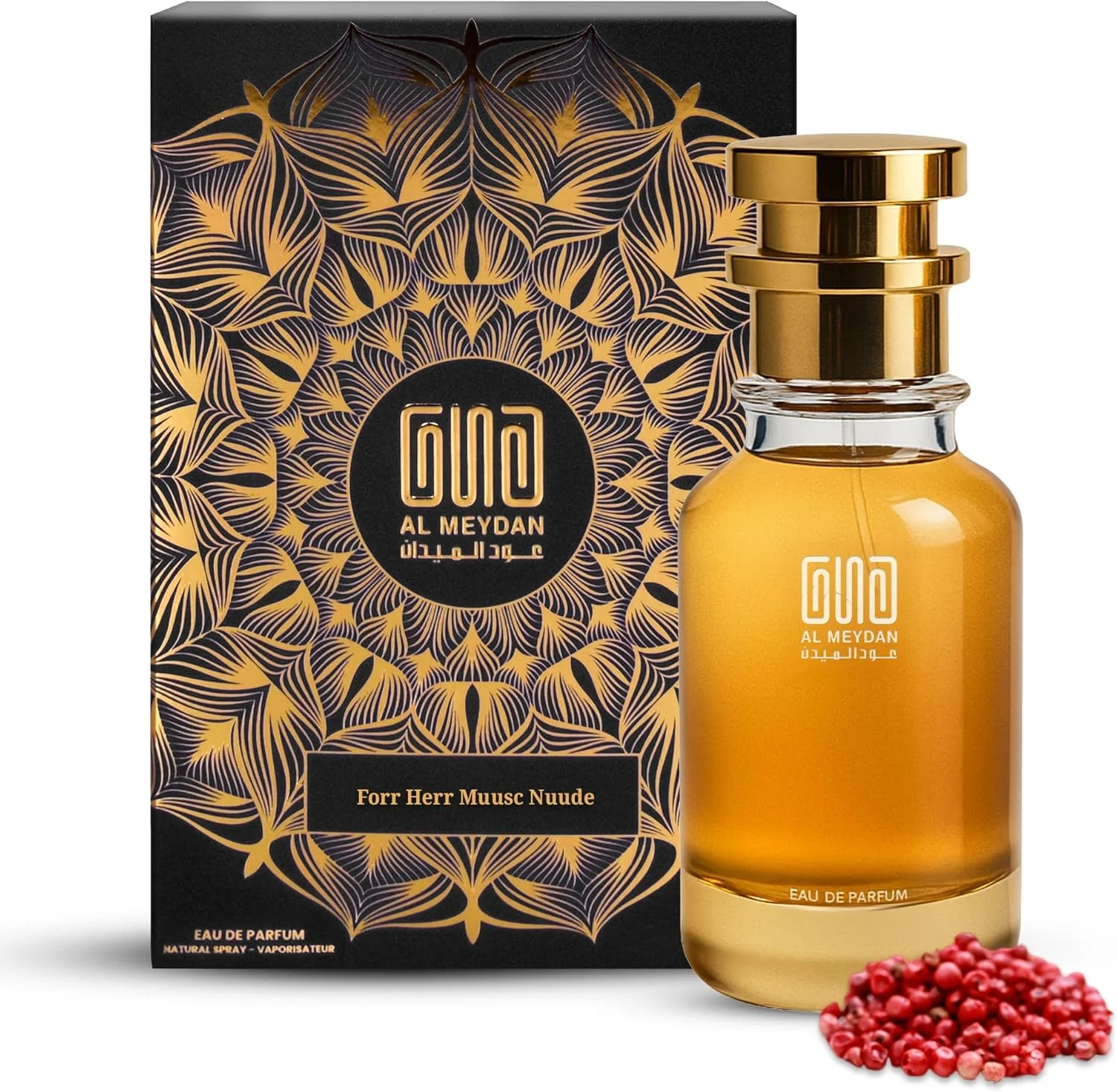 عطر روغنی زنانه عود المیدان – الهام گرفته از Forr Herr Muusc Nuude – رایحه گلی و مشک دار ماندگار با یاس، رز و چوب سدر – ماندگاری 7-9 ساعته – رایحه زنانه ظریف (100 میلی لیتر)