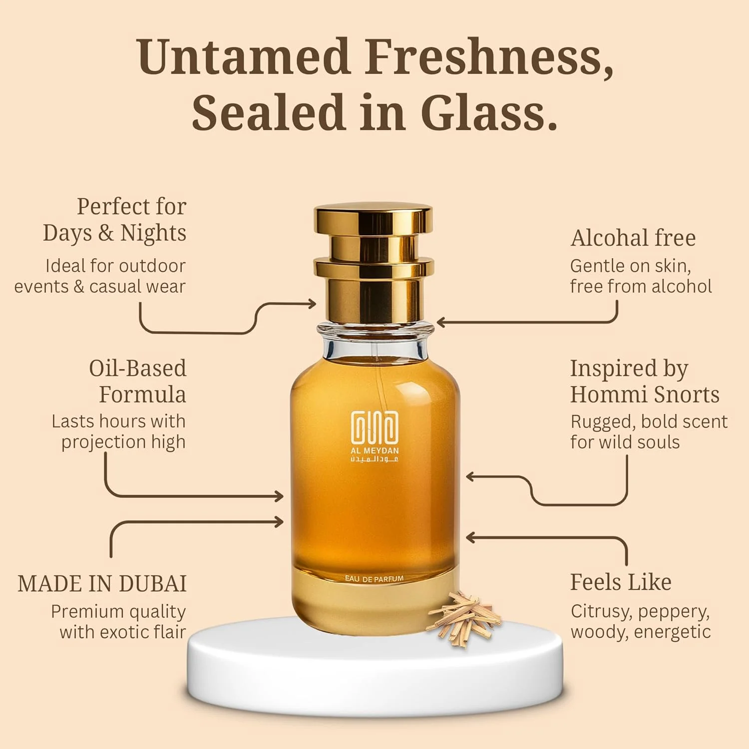 عطر روغنی عود المیدان زنانه و مردانه – الهام گرفته از پارچی نو – رایحه چوبی معطر بدون الکل با ترنج، زنبق، چوب صندل و وتیور – ماندگاری طولانی، ظریف و نشاط بخش (50 میلی لیتر) عطر روغنی عود المیدان زنانه و مردانه – الهام گرفته از پارچی نو – رایحه چوبی معطر بدون الکل با ترنج، زنبق، چوب صندل و وتیور – ماندگاری طولانی، ظریف و نشاط بخش (50 میلی لیتر)