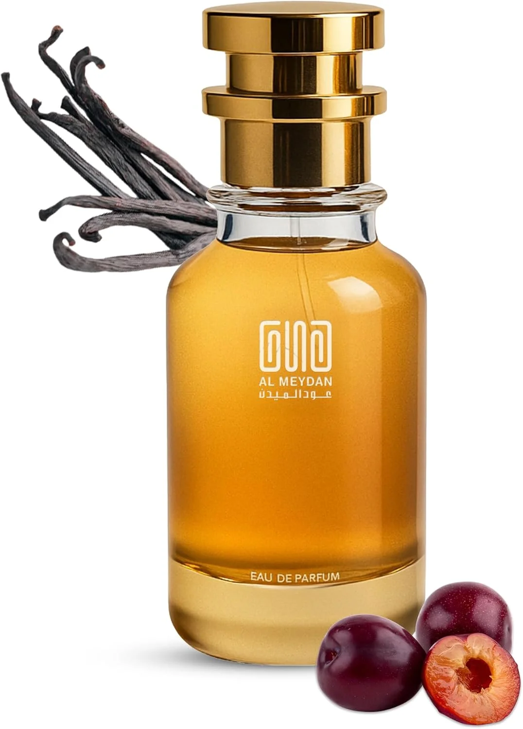 عطر روغنی عود المیدان مردانه و زنانه - الهام گرفته از العلاء - بدون الکل، رایحه گرم، ادویه ای، میوه ای و معطر با نت های کندر، آلو و وانیل - روغن عطر ماندگار (50 میلی لیتر)