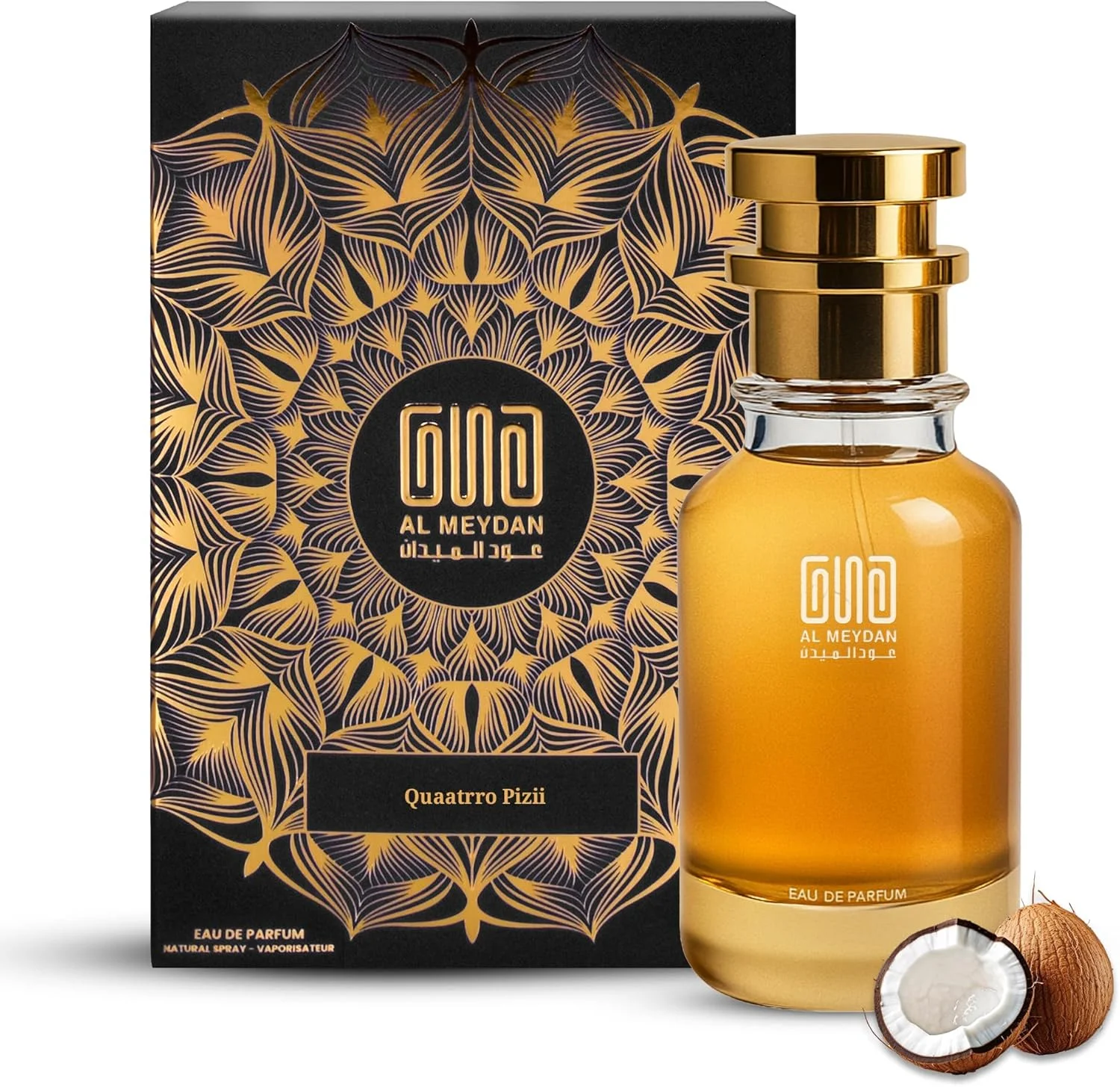 عطر روغنی عود المیدان زنانه و مردانه – الهام گرفته از Quaatrro Pizii – رایحه بدون الکل با داوانا، رام، گل مریم و برگ تنباکو – ماندگاری طولانی، جسورانه و عجیب و غریب (50 میلی لیتر)