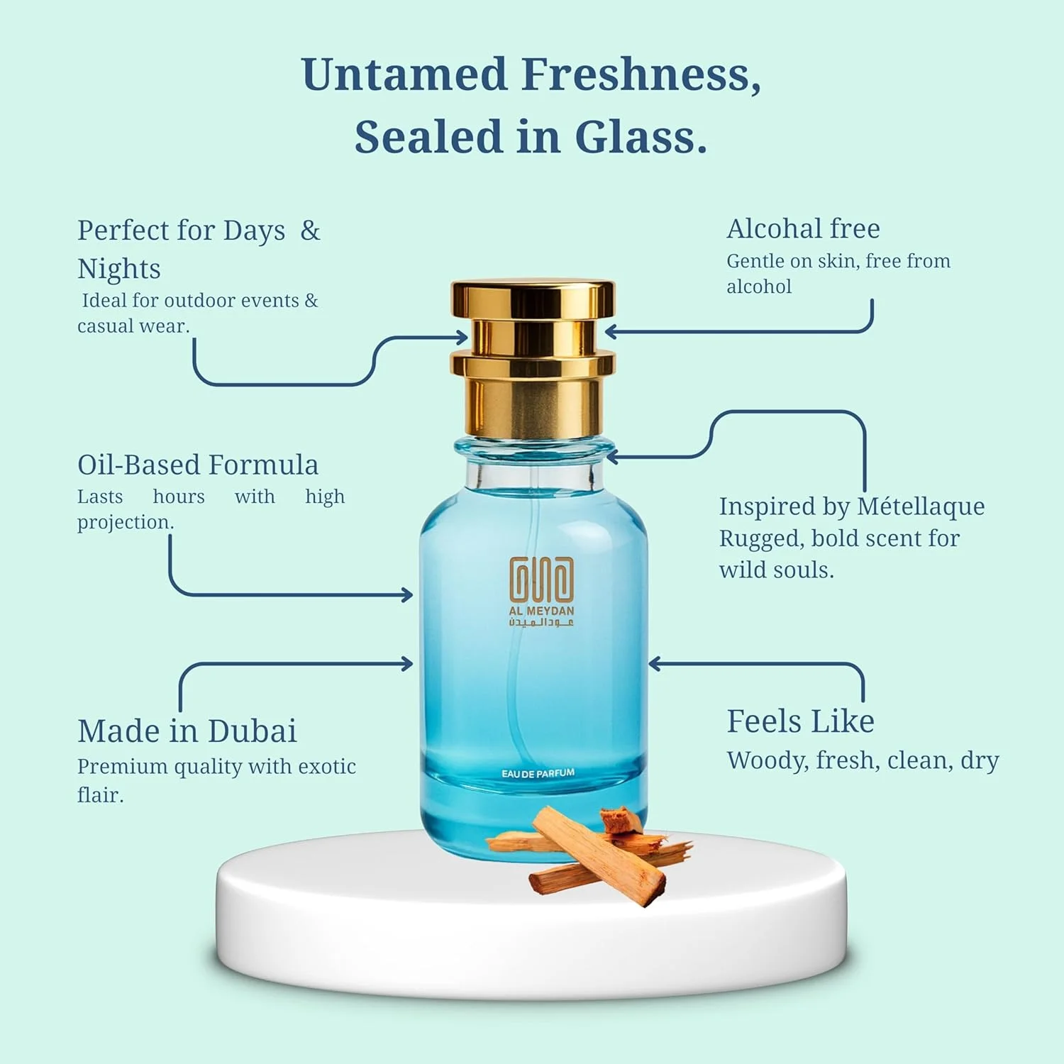 عطر روغنی عود المیدان زنانه – الهام گرفته از متالیک تام فورد – بدون الکل، رایحه وانیلی، پودری، گلی و چوبی با نت های آلدئید، مشک و عنبر – ماندگاری طولانی (200 میلی لیتر) عطر روغنی عود المیدان زنانه – الهام گرفته از متالیک تام فورد – بدون الکل، رایحه وانیلی، پودری، گلی و چوبی با نت های آلدئید، مشک و عنبر – ماندگاری طولانی (200 میلی لیتر)