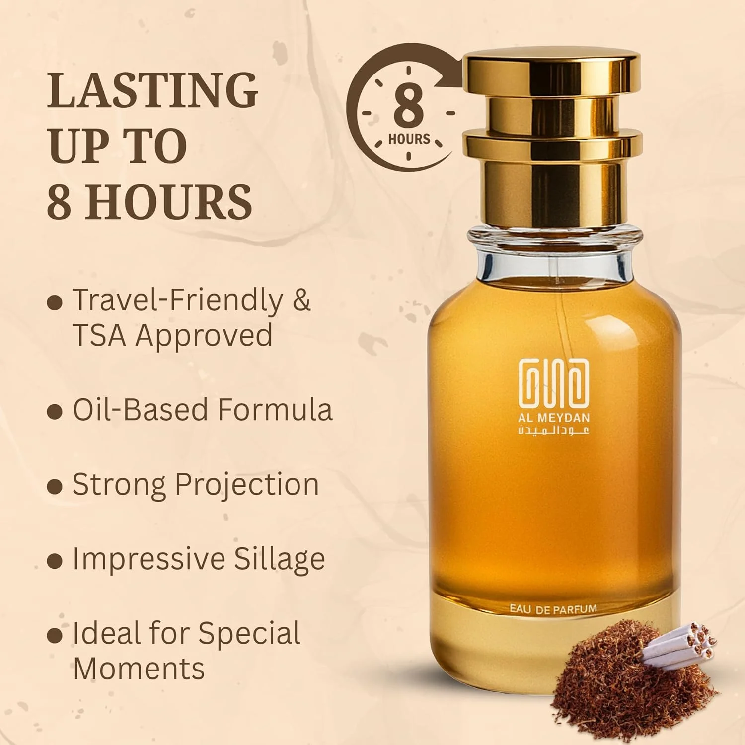 عطر روغنی عود المیدان زنانه و مردانه – الهام گرفته از وانیلی هاوان – بدون الکل با رایحه شیرین، تنباکو، وانیل و رام با نت های کاکائو، چرم و عنبر – ماندگاری 8-10 ساعت (100 میلی لیتر) عطر روغنی عود المیدان زنانه و مردانه – الهام گرفته از وانیلی هاوان – بدون الکل با رایحه شیرین، تنباکو، وانیل و رام با نت های کاکائو، چرم و عنبر – ماندگاری 8-10 ساعت (100 میلی لیتر)