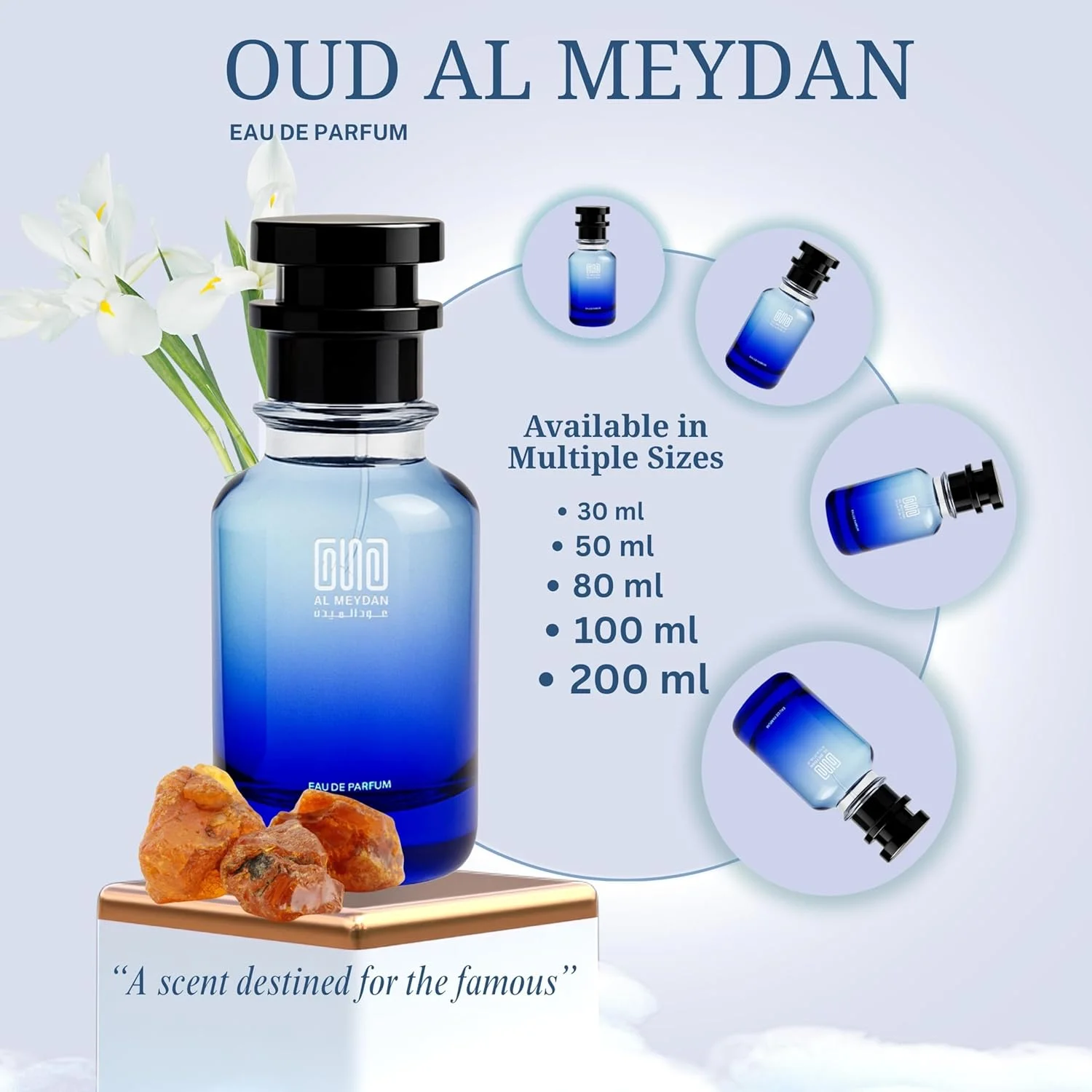 عطر روغنی عود المیدان زنانه - الهام گرفته از وایت تی لیزبت آردن، رایحه ای تازه، گلی و چوبی با نت های چای سفید، عنبر و دانه تونکا - بدون الکل - ماندگاری 10 ساعته برای ظرافت روزانه (50 میلی لیتر)