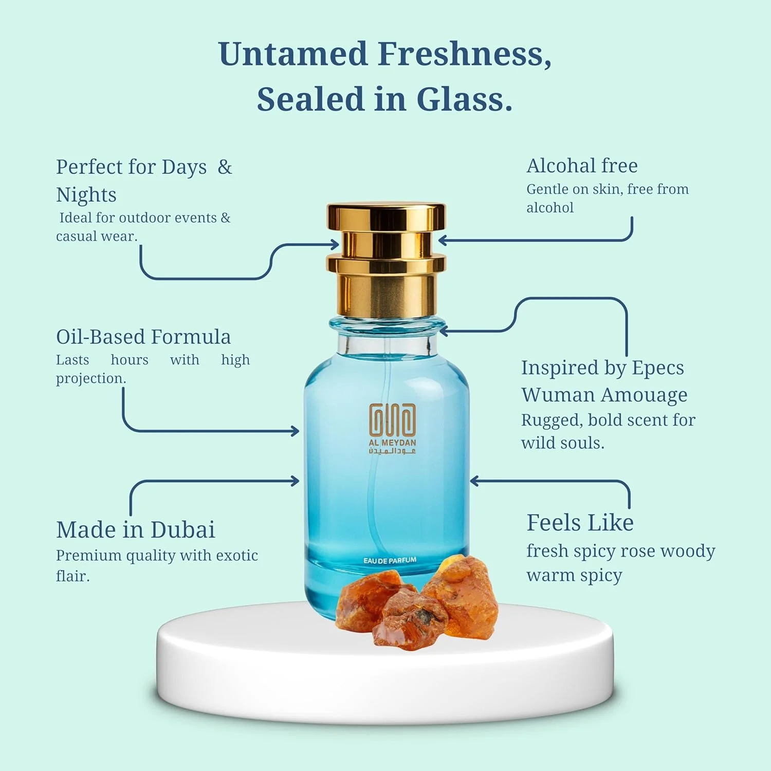 عطر روغنی زنانه عود المیدان - رایحه ای از Epicc Womann شرقی گلی با نت های زیره سیاه، رز و عود - بدون الکل - ماندگاری 10 ساعته (80 میلی لیتر) عطر روغنی زنانه عود المیدان - رایحه ای از Epicc Womann شرقی گلی با نت های زیره سیاه، رز و عود - بدون الکل - ماندگاری 10 ساعته (80 میلی لیتر)