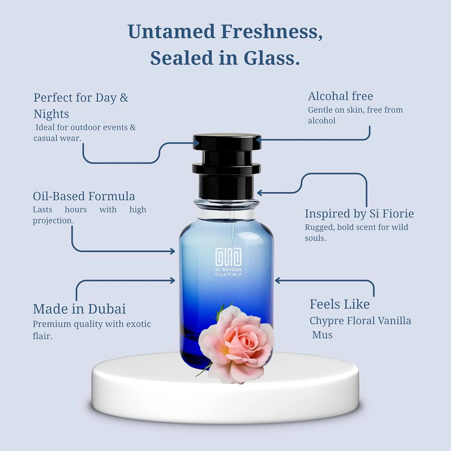 عطر روغنی عود المیدان زنانه - الهام گرفته از See Fyooree Georgio Armanie، رایحه شیپر گلی ظریف با وانیل، رز و انگور فرنگی سیاه، ماندگاری 6-8 ساعته، بدون الکل (80 میلی لیتر) عطر روغنی عود المیدان زنانه - الهام گرفته از See Fyooree Georgio Armanie، رایحه شیپر گلی ظریف با وانیل، رز و انگور فرنگی سیاه، ماندگاری 6-8 ساعته، بدون الکل (80 میلی لیتر)