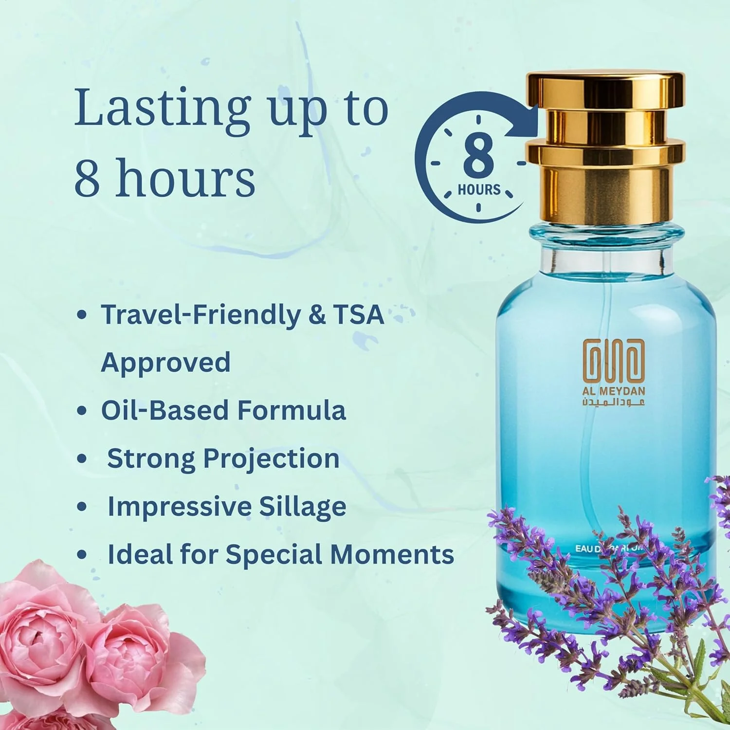 عطر روغنی زنانه عود المیدان - رایحه ای از Epicc Womann شرقی گلی با نت های زیره سیاه، رز و عود - بدون الکل - ماندگاری 10 ساعته (80 میلی لیتر) عطر روغنی زنانه عود المیدان - رایحه ای از Epicc Womann شرقی گلی با نت های زیره سیاه، رز و عود - بدون الکل - ماندگاری 10 ساعته (80 میلی لیتر)