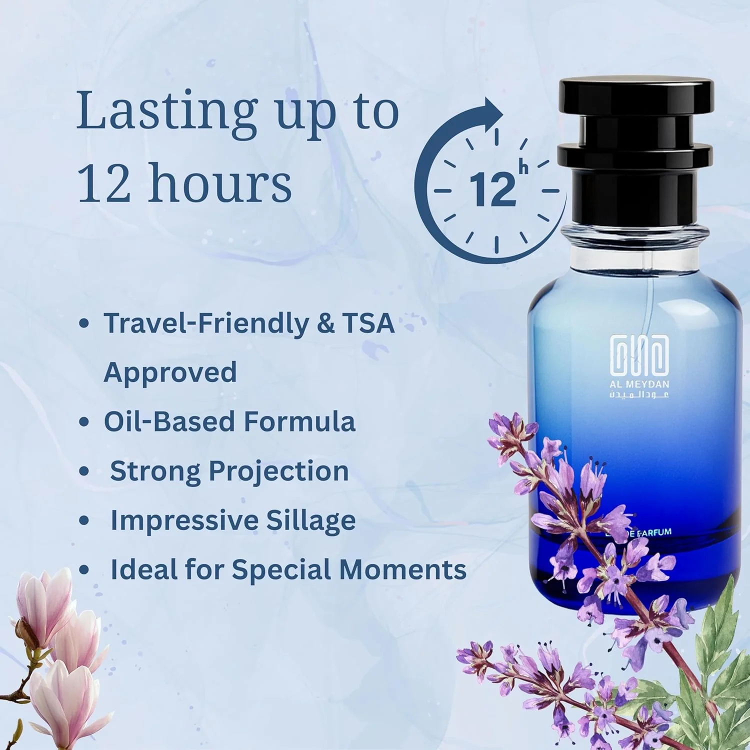 عطر روغنی عود المیدان زنانه - الهام گرفته از Fasshion Decrree Womann، رایحه ای گلی چوبی با فلفل صورتی، مگنولیا و نعناع هندی - بدون الکل - ماندگاری 8 ساعته برای ظرافت دلپذیر (30 میلی لیتر)